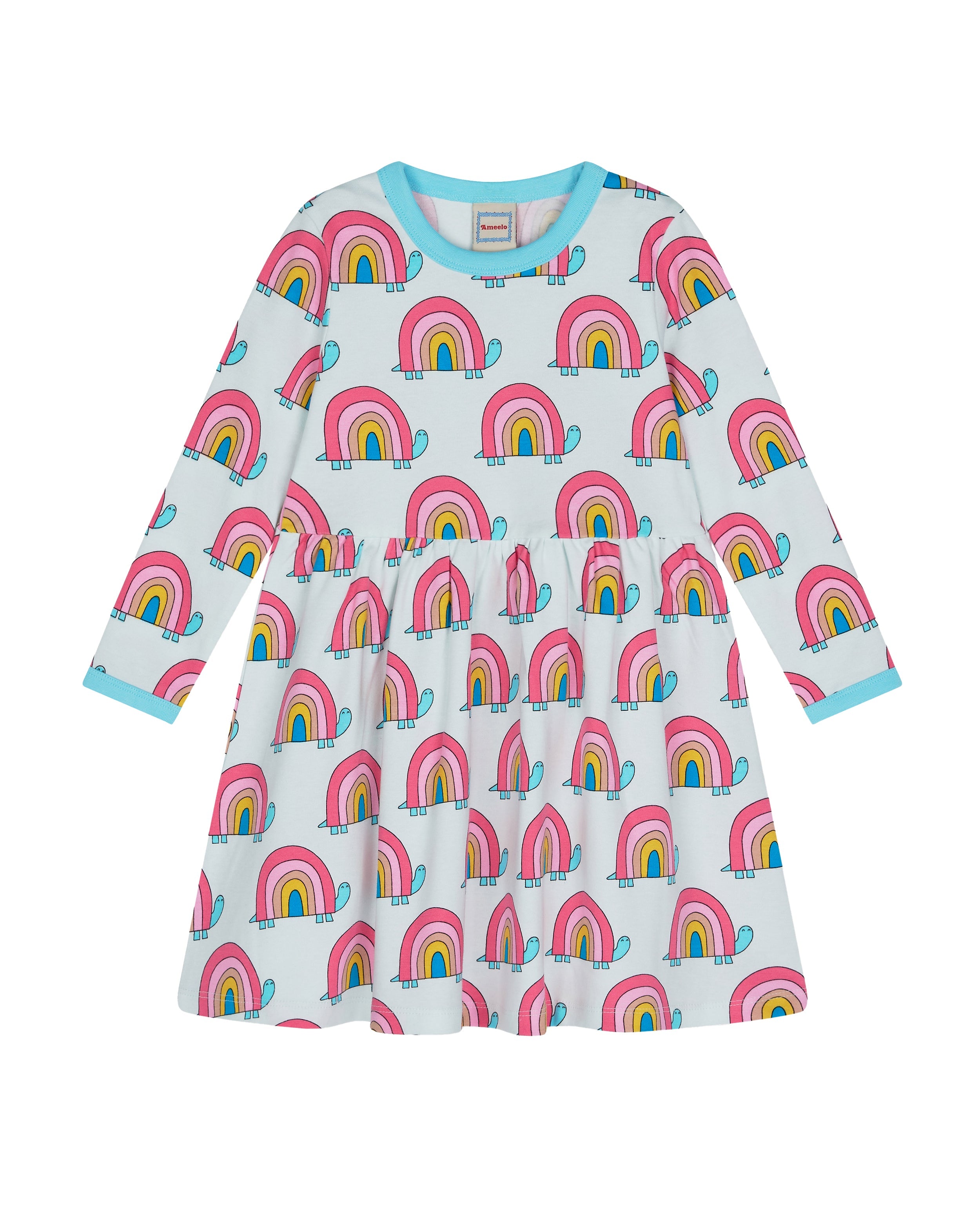 organic cotton - Emma Dress - Rainbow Turtle - Dress - Ameelo - baby kids clothing