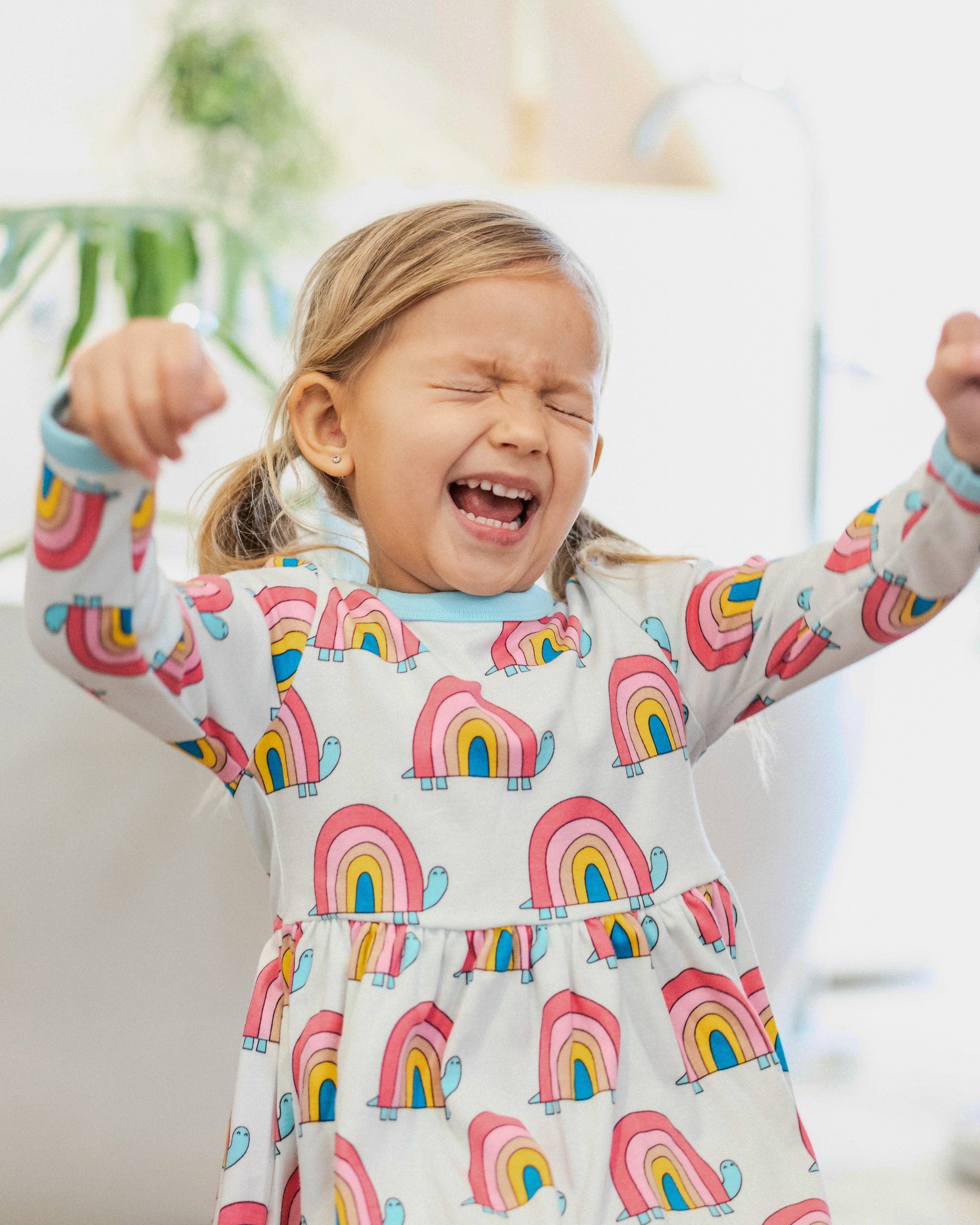 organic cotton - Emma Dress - Rainbow Turtle - Dress - Ameelo - baby kids clothing