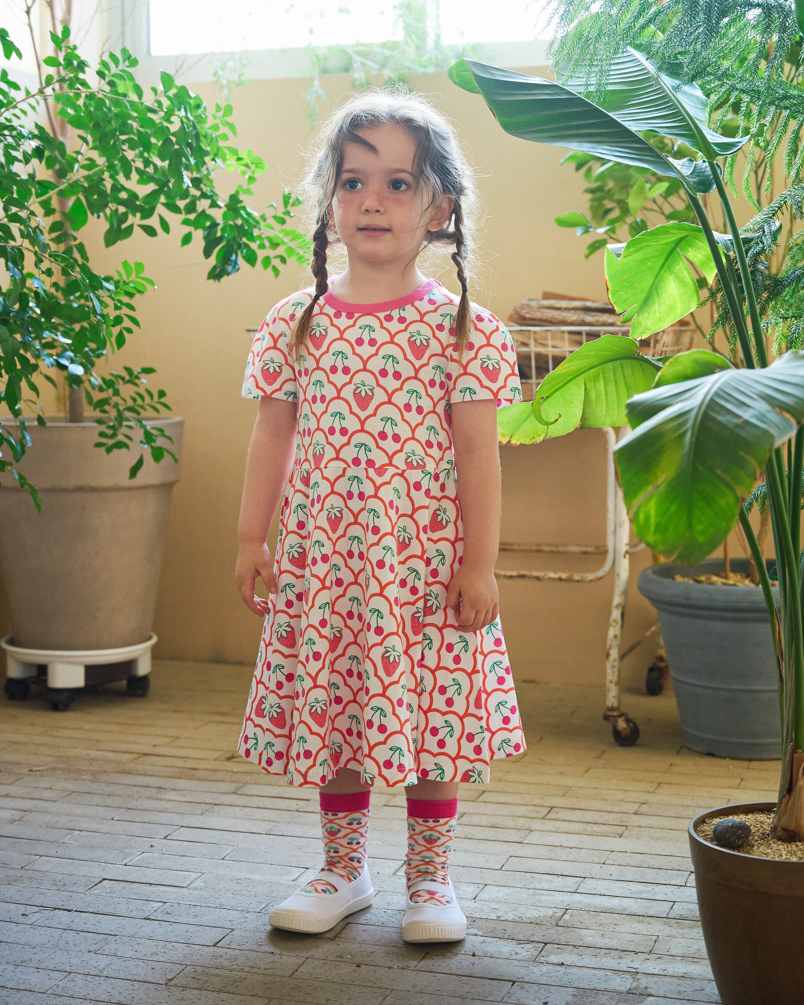organic cotton - Frankie Socks - Cherry Berry - Socks - Ameelo - baby kids clothing