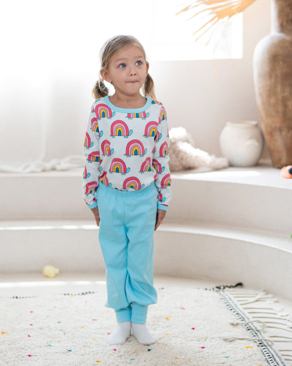 organic cotton - Hayden Pants - Mint - Pants - Ameelo - baby kids clothing