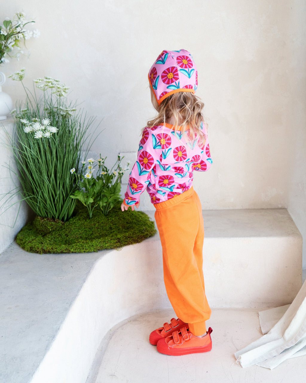 organic cotton - Hayden Pants - Orange - Pants - Ameelo - baby kids clothing