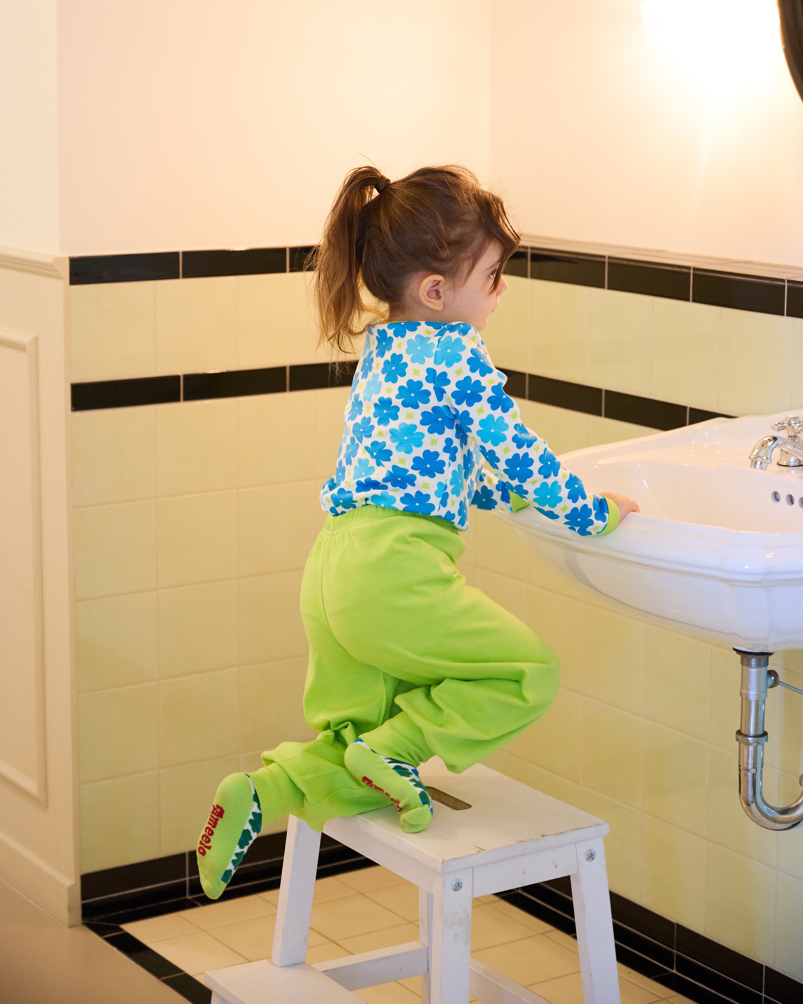 organic cotton - Jayden Pants - Yellow Green - Pants - Ameelo - baby kids clothing