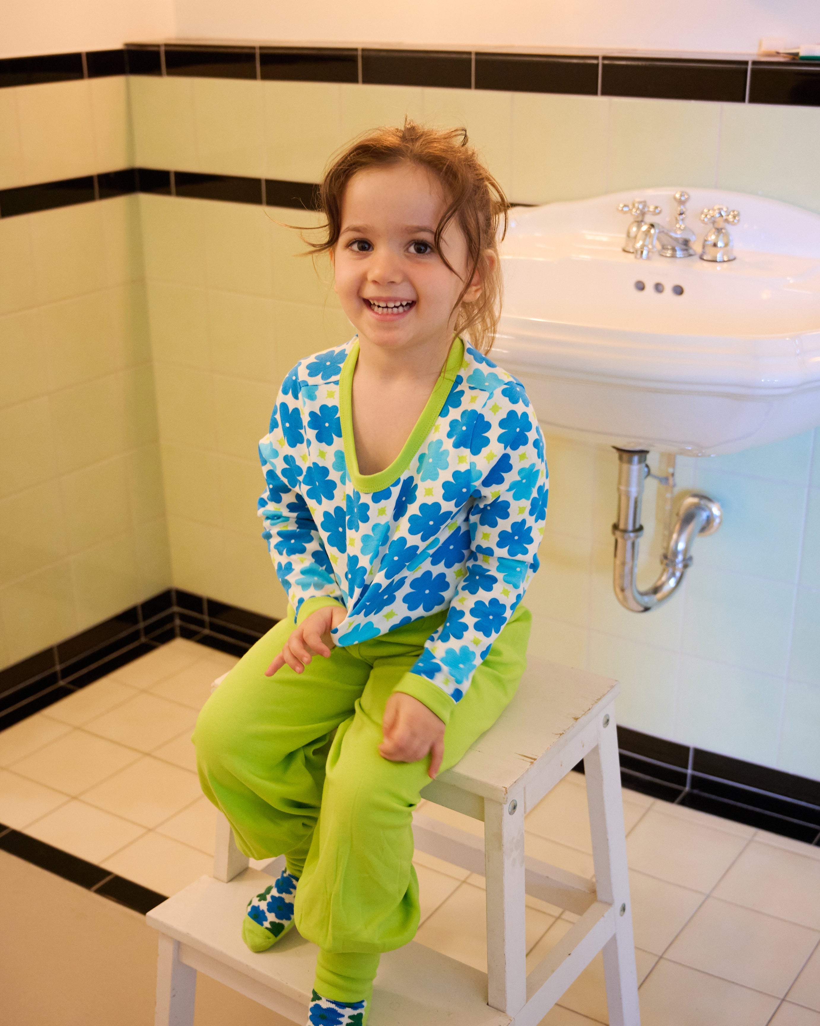 organic cotton - Jayden Pants - Yellow Green - Pants - Ameelo - baby kids clothing