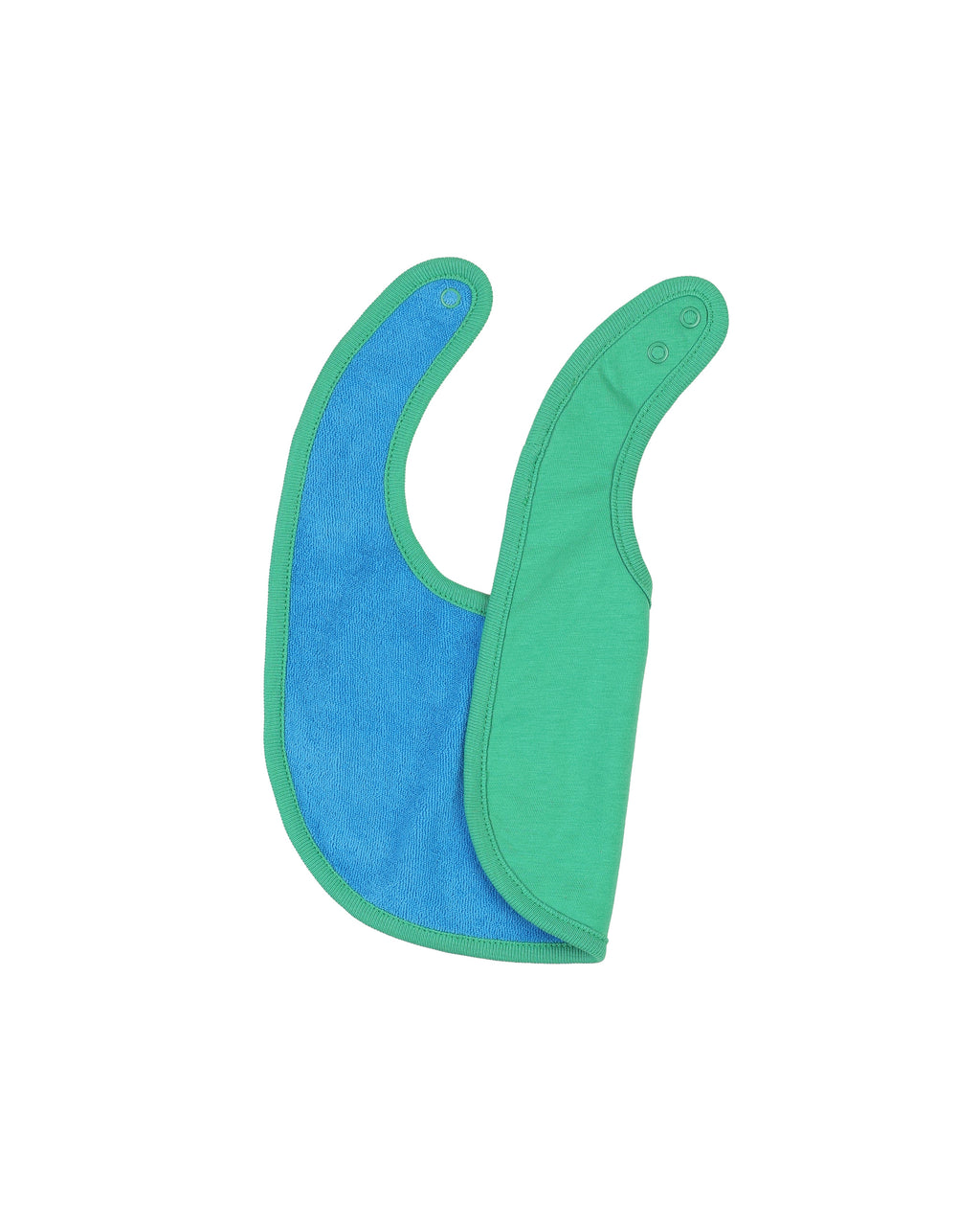 organic cotton - Joey Reversable Bib - Blue & Green - Bib - Ameelo - baby kids clothing
