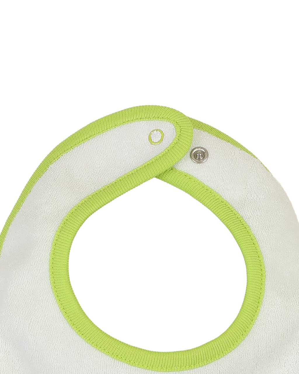 organic cotton - Joey Reversable Bib - Off White & Yellow Green - Bib - Ameelo - baby kids clothing
