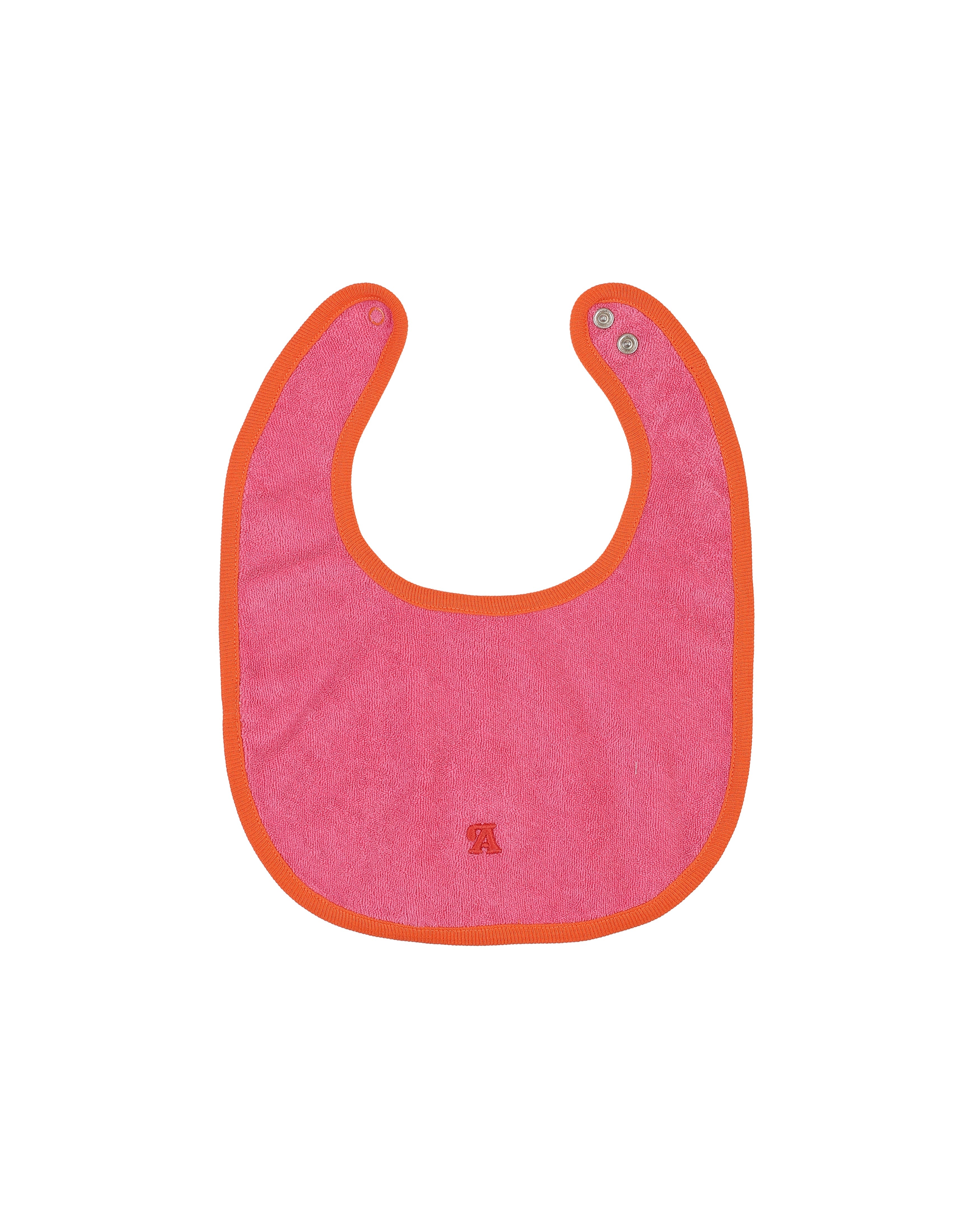 organic cotton - Joey Reversable Bib - Pink & Orange - Bib - Ameelo - baby kids clothing