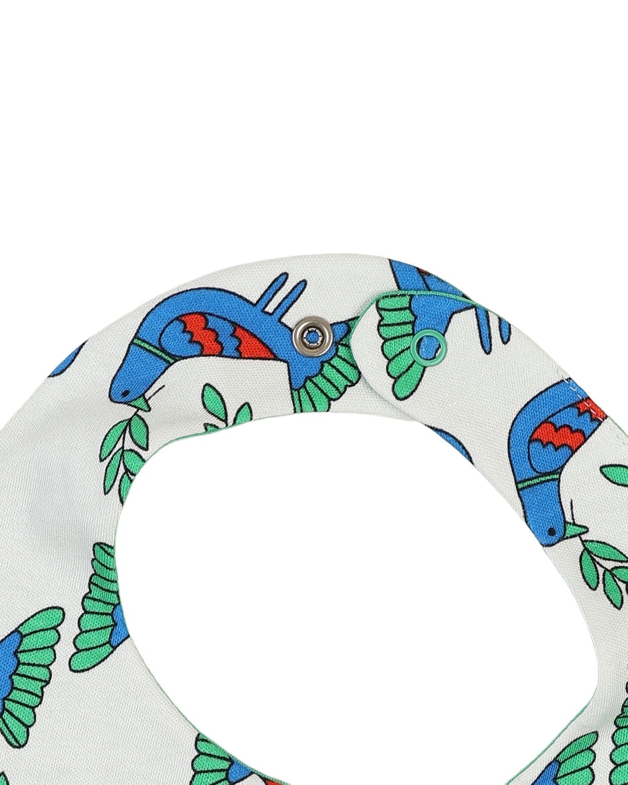 organic cotton - Jules Reversable Bib - Blue Bird & Green - Bib - Ameelo - baby kids clothing