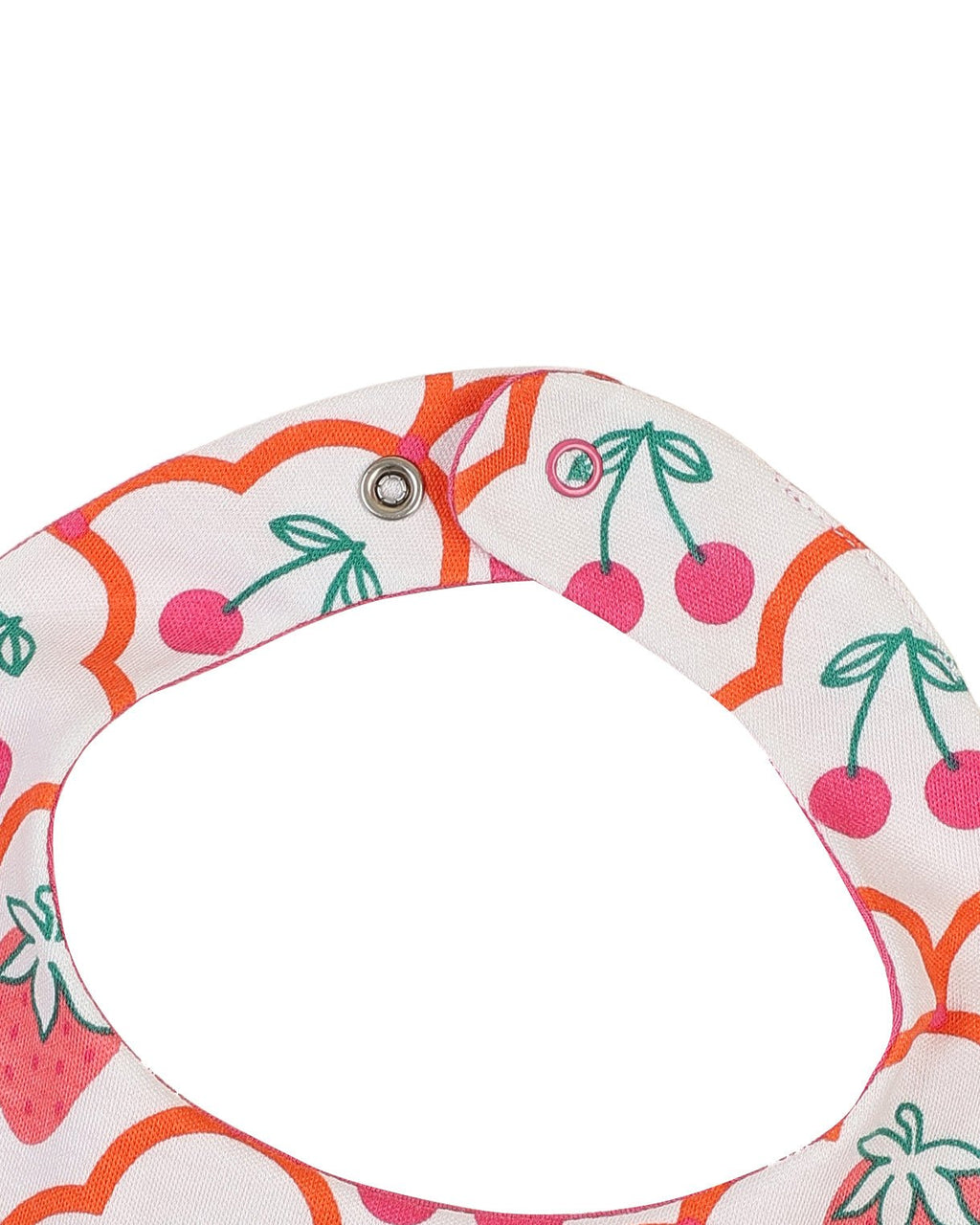organic cotton - Jules Reversable Bib - Cherry Berry & Pink - Bib - Ameelo - baby kids clothing