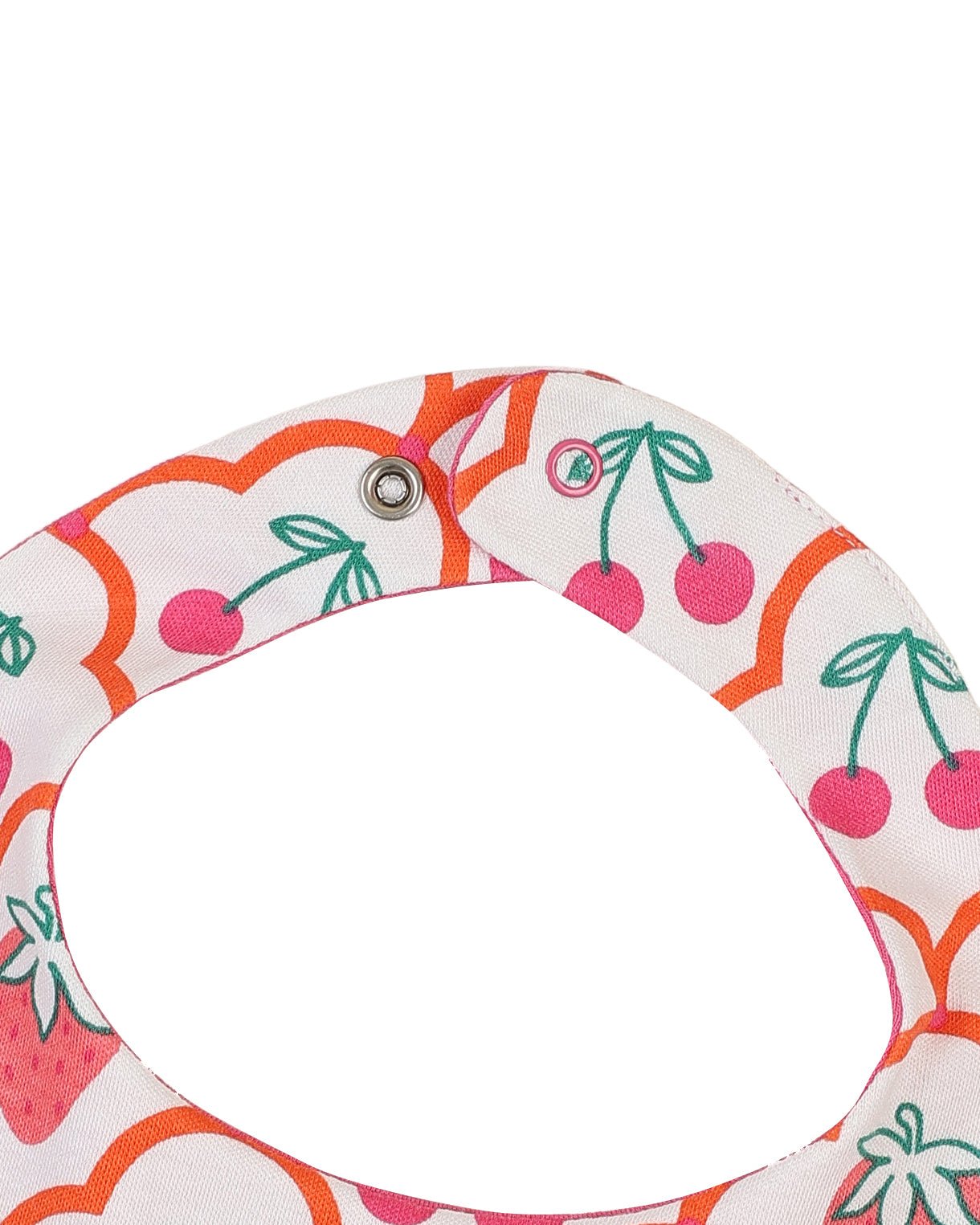 organic cotton - Jules Reversable Bib - Cherry Berry & Pink - Bib - Ameelo - baby kids clothing