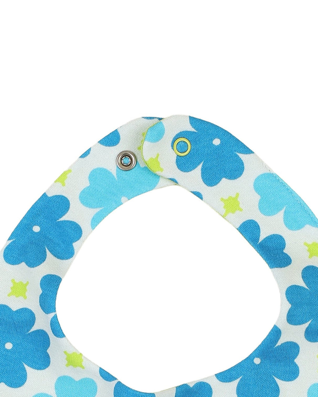 organic cotton - Jules Reversable Bib - Sky Clover & Yellow Green - Bib - Ameelo - baby kids clothing