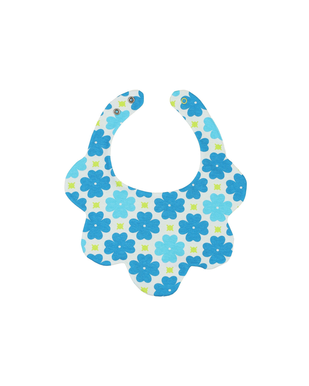 organic cotton - Jules Reversable Bib - Sky Clover & Yellow Green - Bib - Ameelo - baby kids clothing