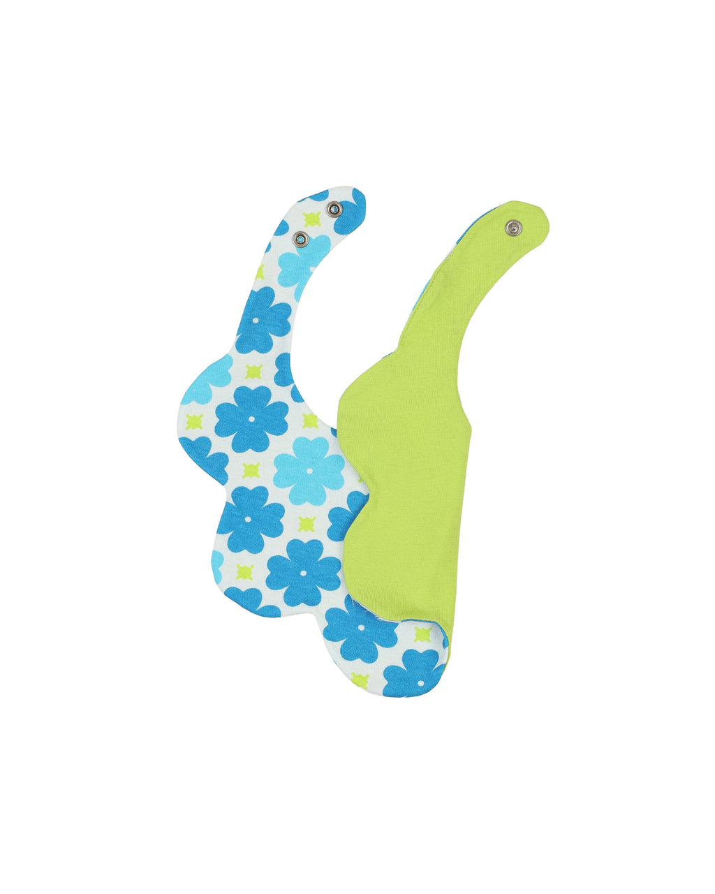 organic cotton - Jules Reversable Bib - Sky Clover & Yellow Green - Bib - Ameelo - baby kids clothing
