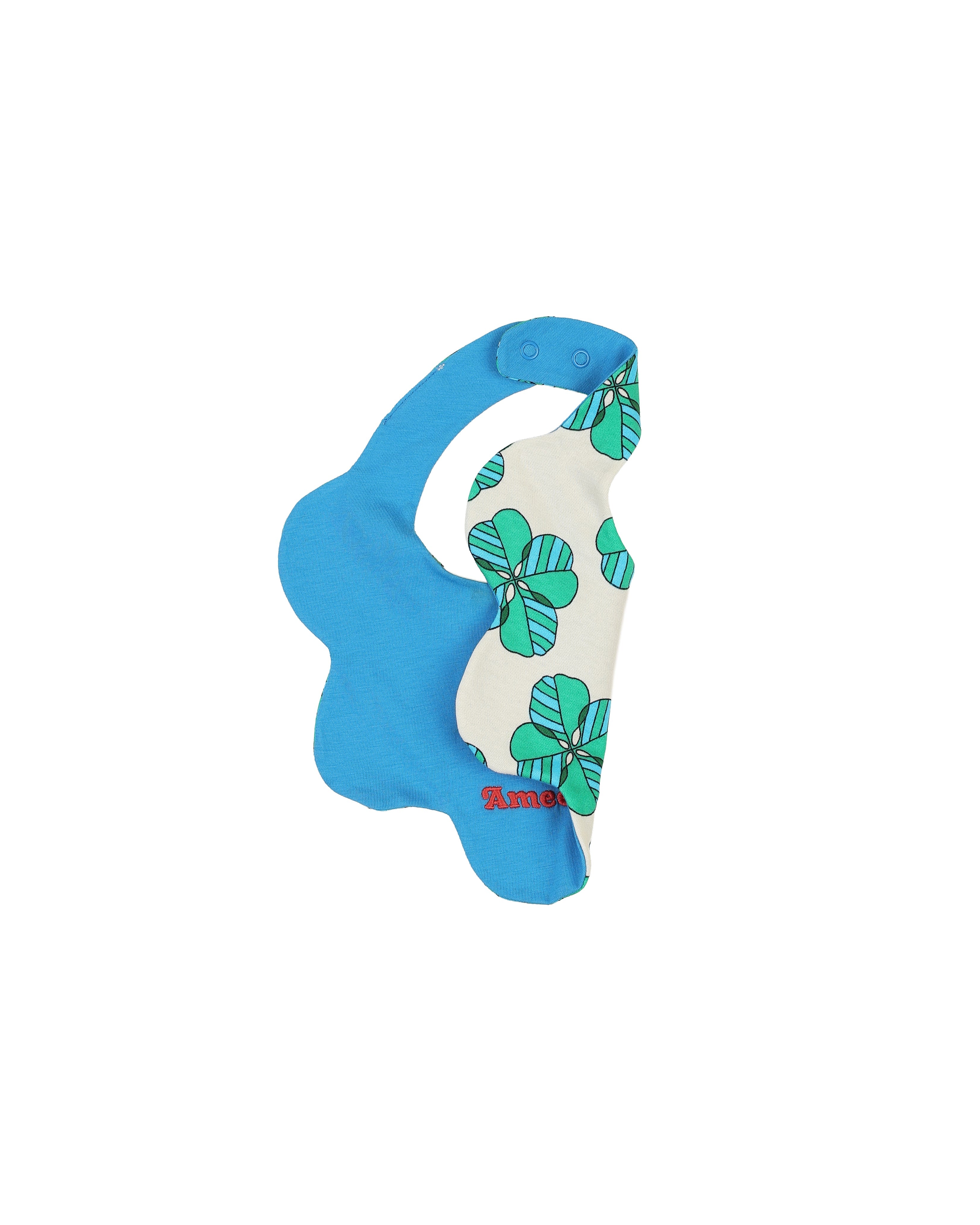 organic cotton - Jules Reversable Bib - Spring Clover & Blue - Bib - Ameelo - baby kids clothing