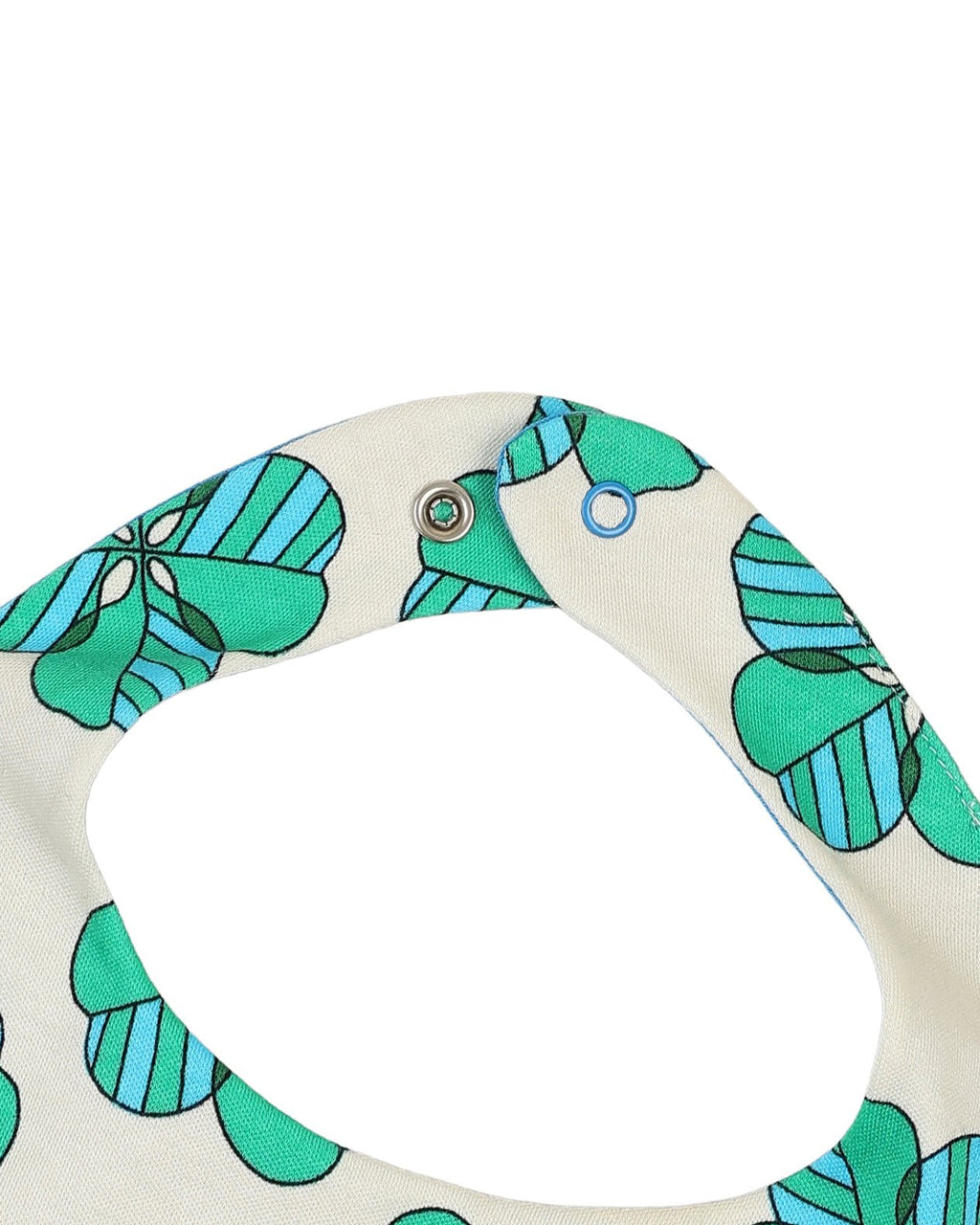 organic cotton - Jules Reversable Bib - Spring Clover & Blue - Bib - Ameelo - baby kids clothing