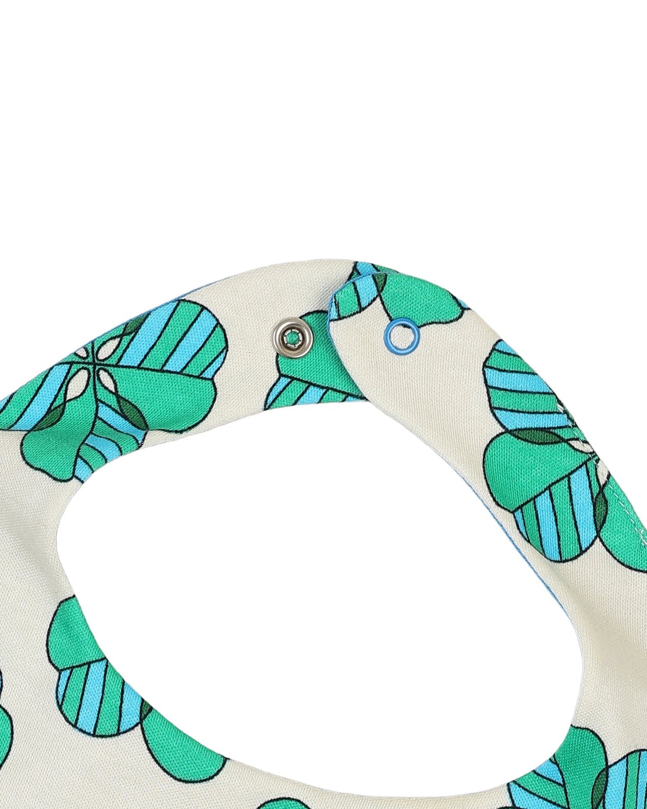 organic cotton - Jules Reversable Bib - Spring Clover & Blue - Bib - Ameelo - baby kids clothing