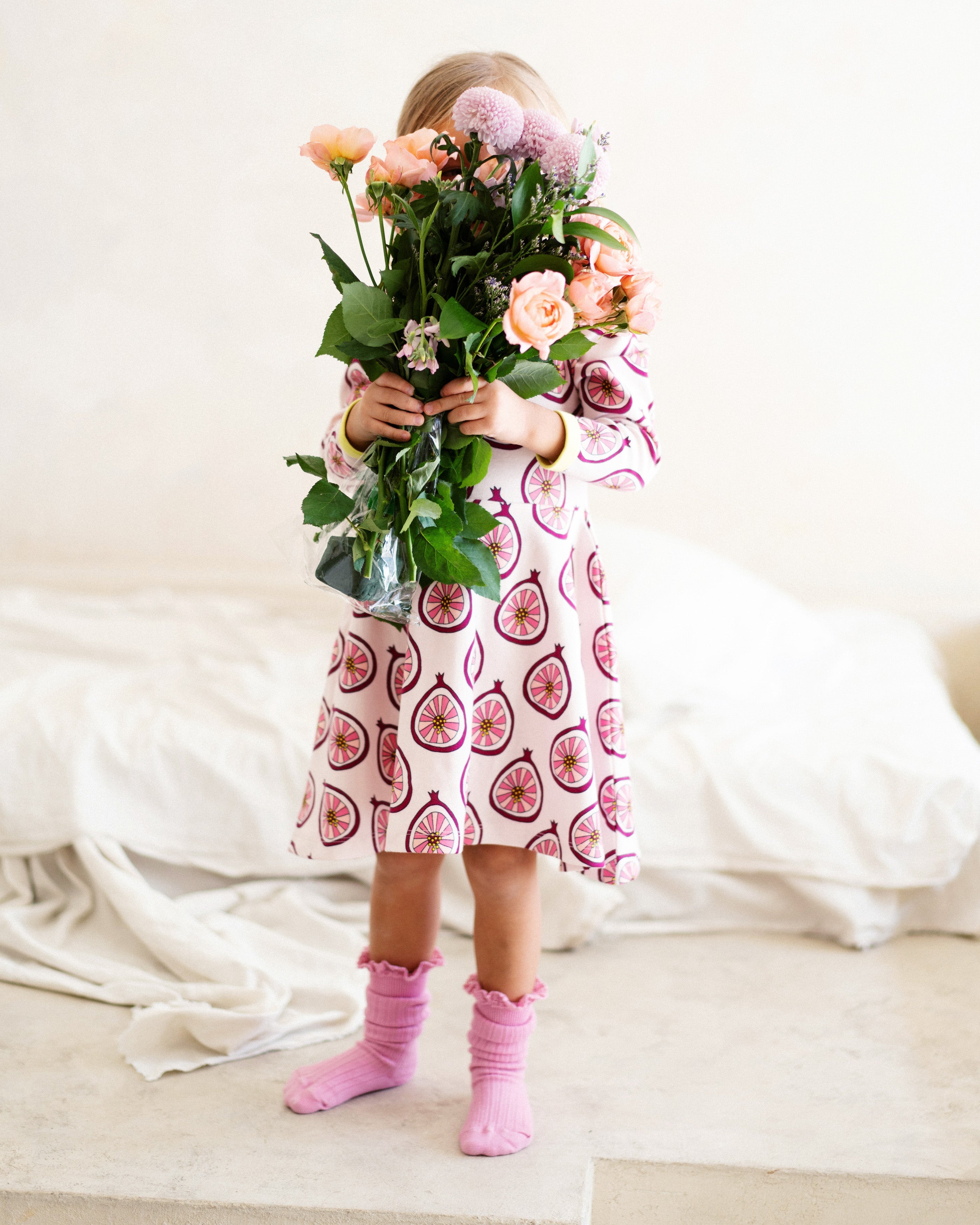 organic cotton - Mia Dress - Pomegranate - Dress - Ameelo - baby kids clothing