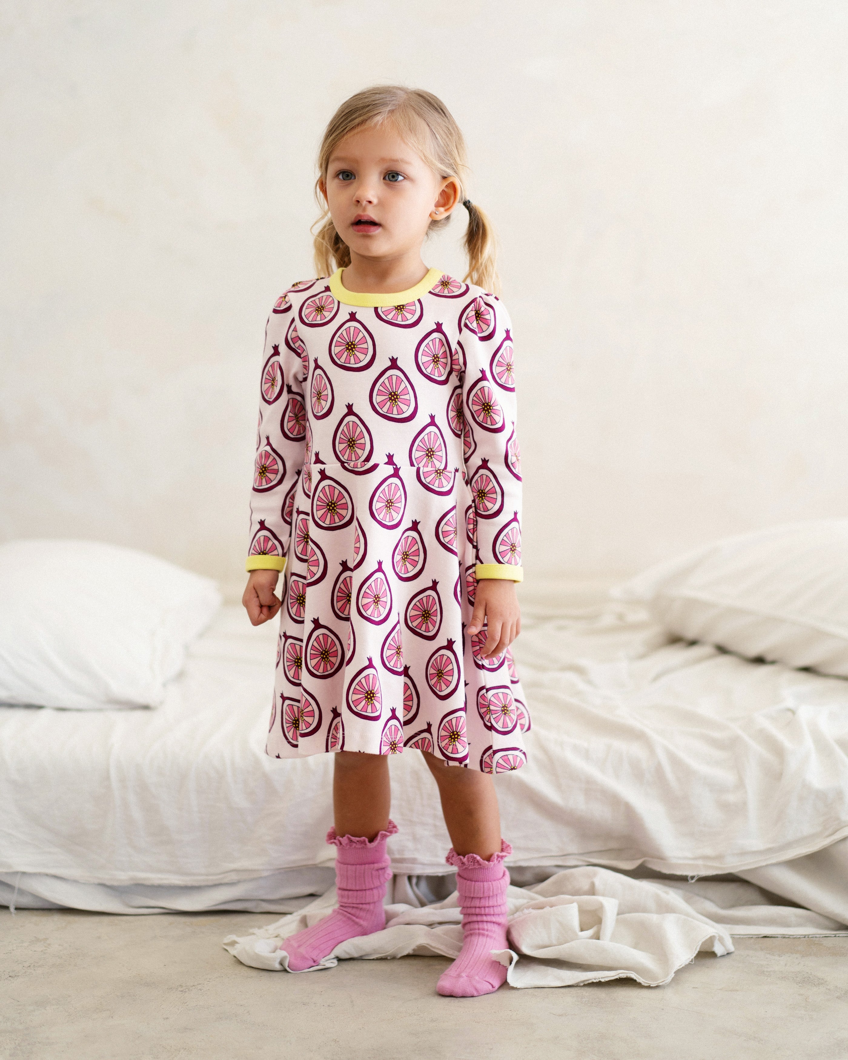 organic cotton - Mia Dress - Pomegranate - Dress - Ameelo - baby kids clothing