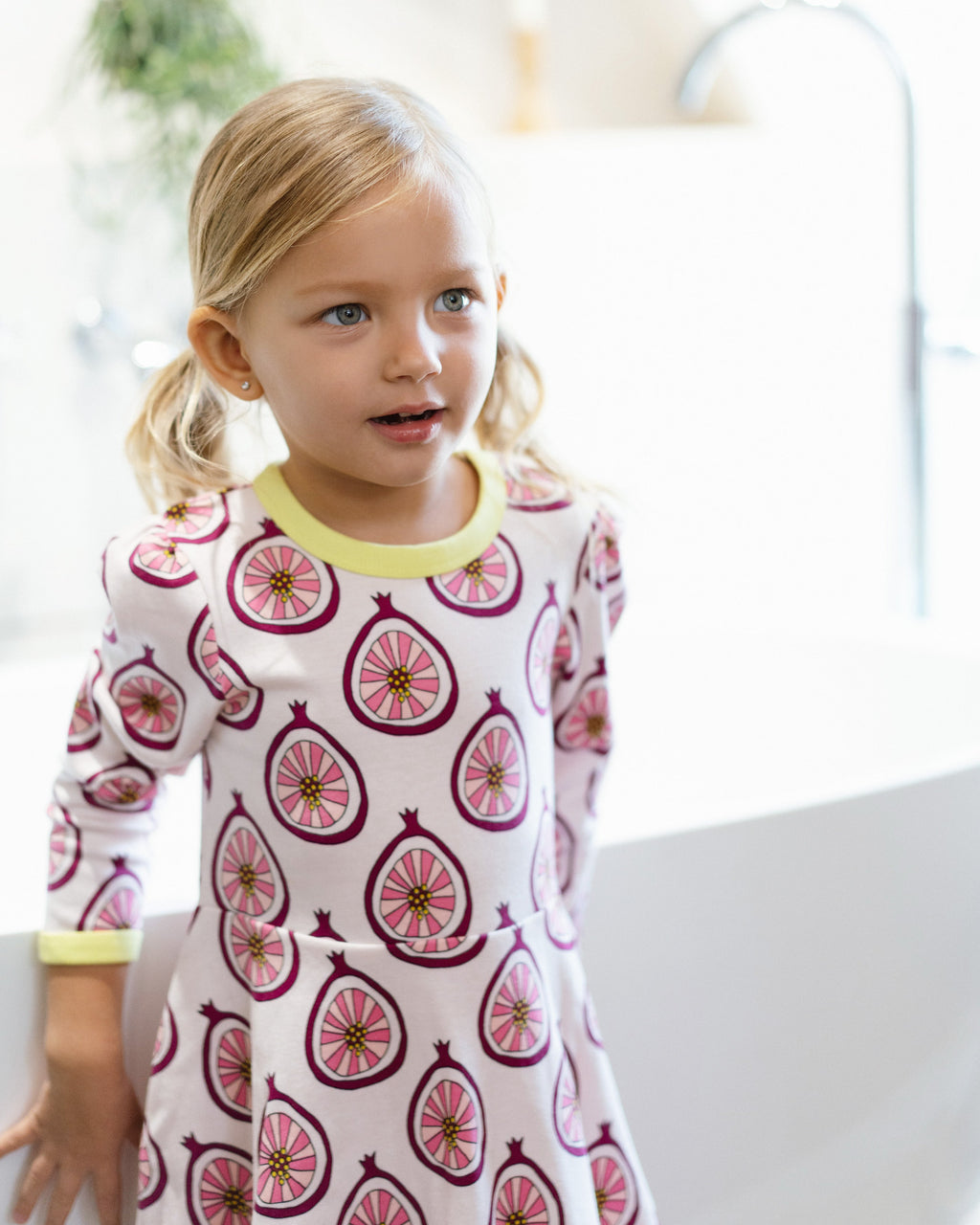 organic cotton - Mia Dress - Pomegranate - Dress - Ameelo - baby kids clothing