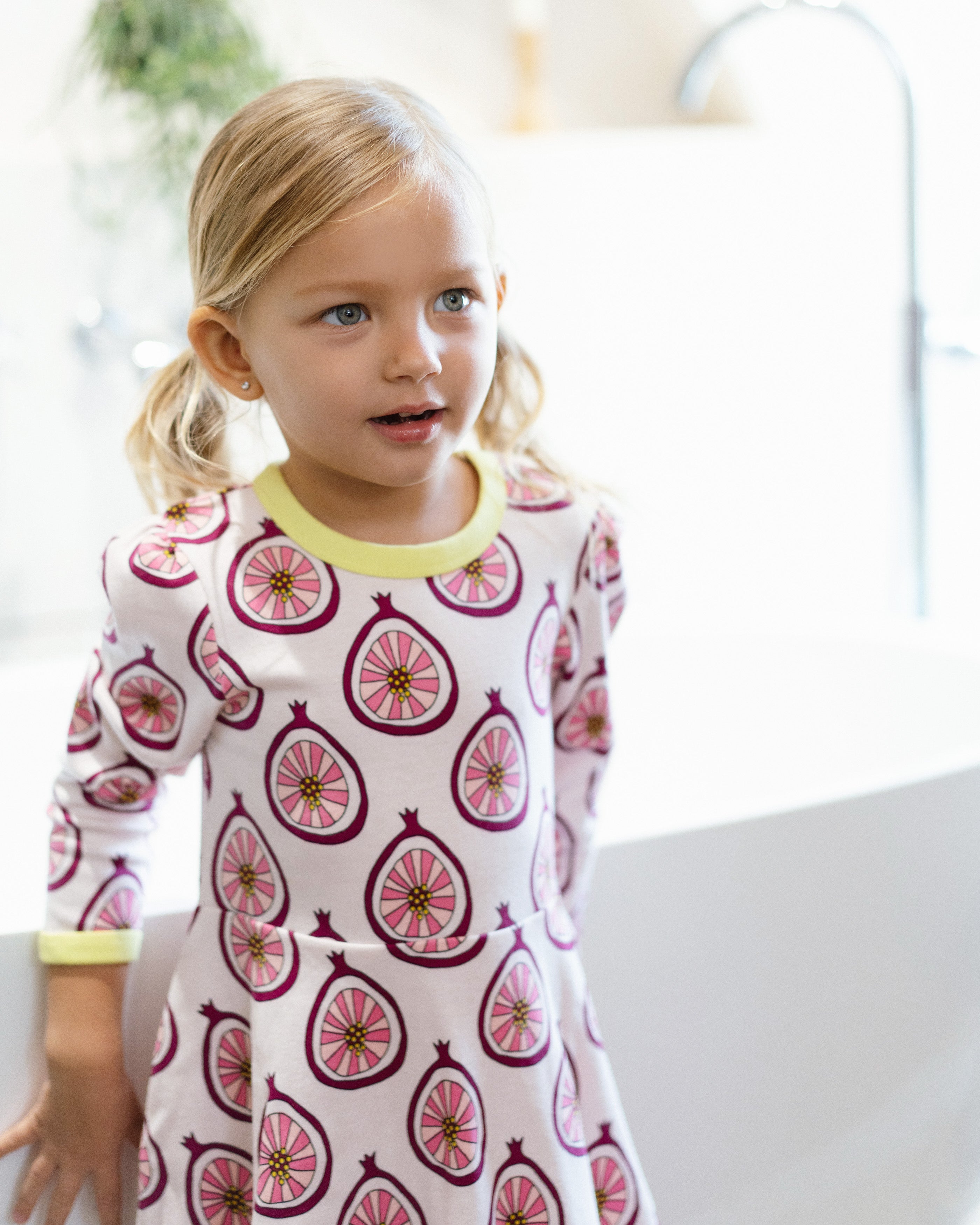organic cotton - Mia Dress - Pomegranate - Dress - Ameelo - baby kids clothing