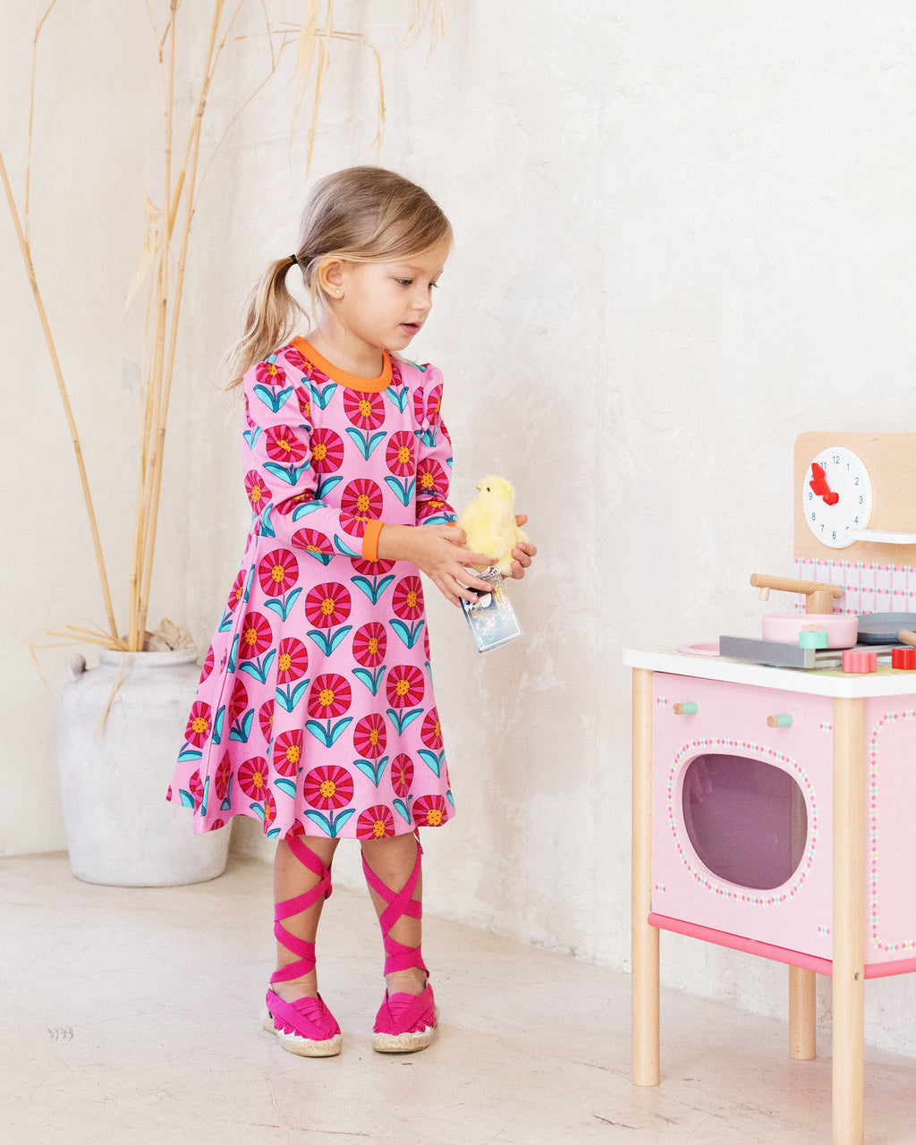 organic cotton - Mia Dress - Sunny Flower - Dress - Ameelo - baby kids clothing