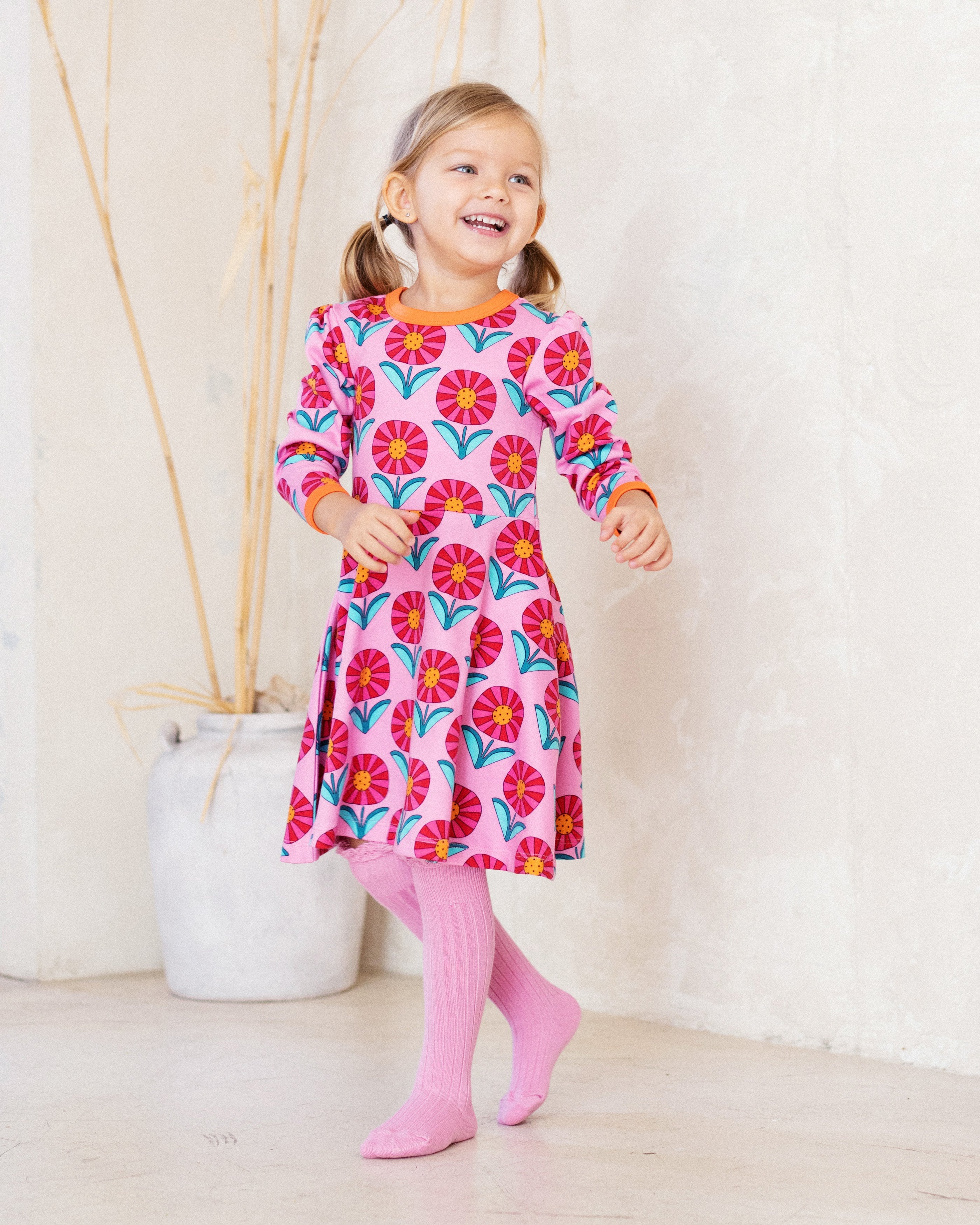 organic cotton - Mia Dress - Sunny Flower - Dress - Ameelo - baby kids clothing