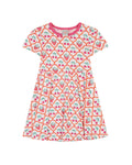 organic cotton - Ava Short Sleeve Dress - Cherry Berry - Dress - Ameelo - baby kids clothing