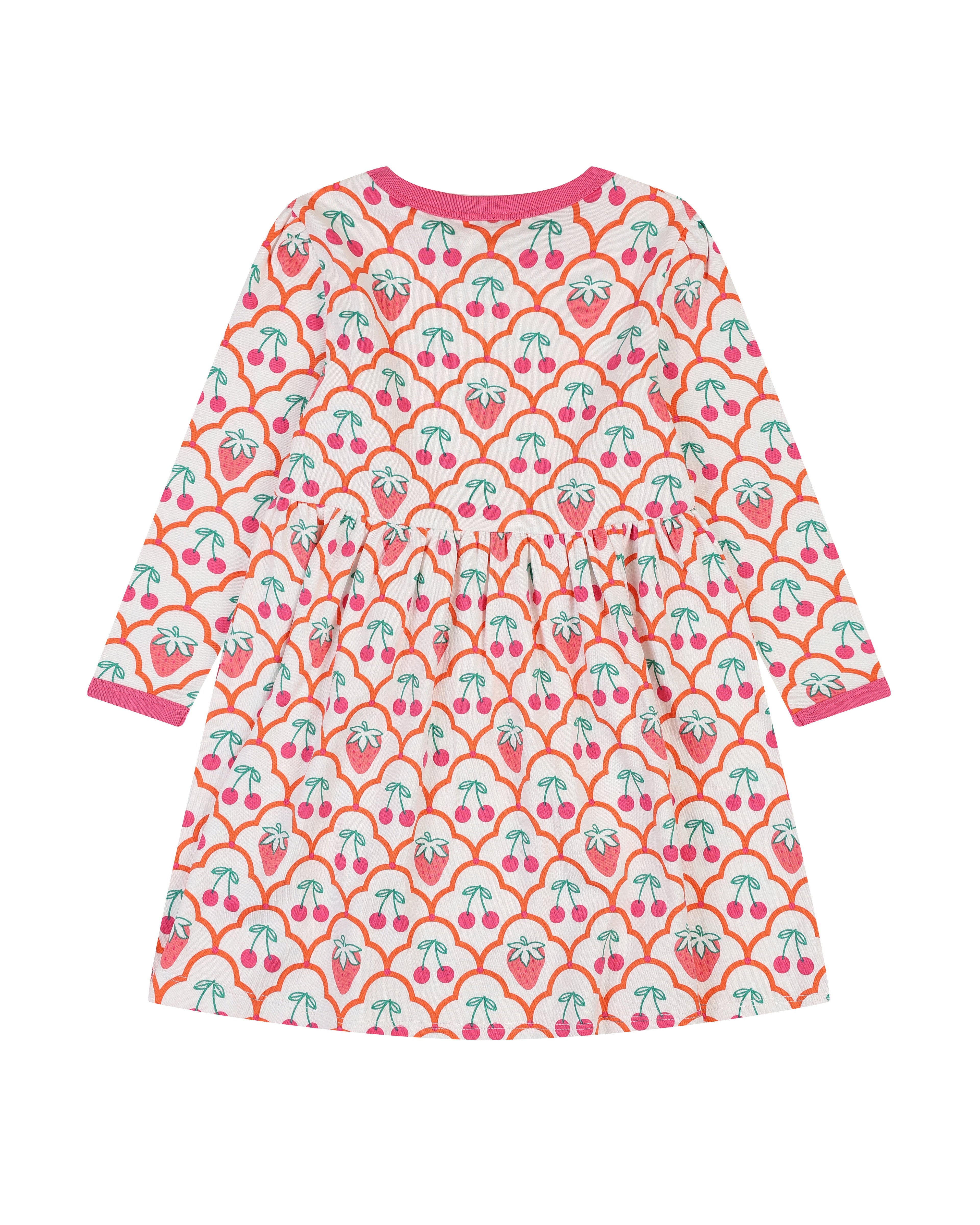 organic cotton - Ayla Dress - Cherry Berry - Dress - Ameelo - baby kids clothing