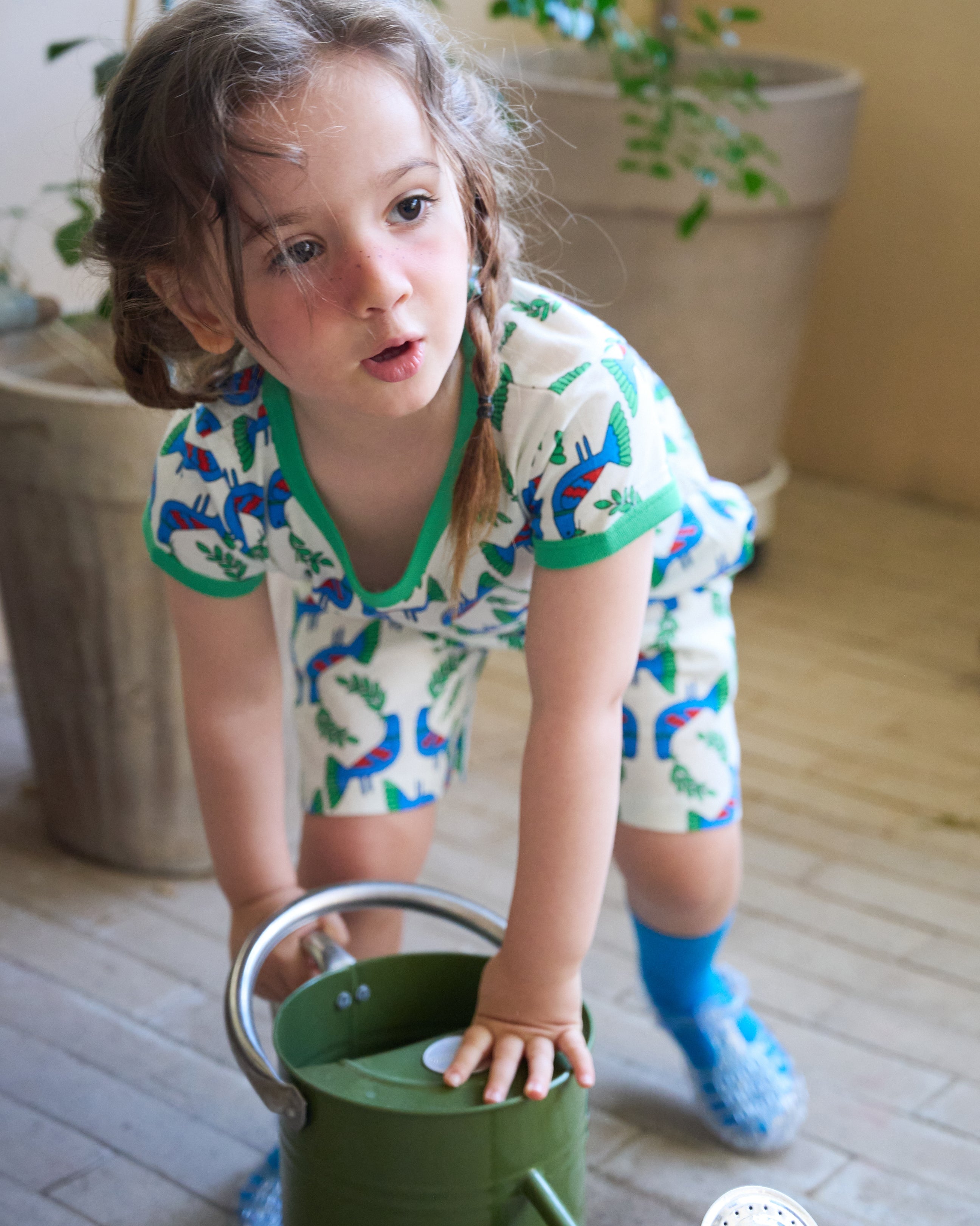 organic cotton - Cody Short Sleeve T-Shirt - Blue Bird - T-Shirt - Ameelo - baby kids clothing