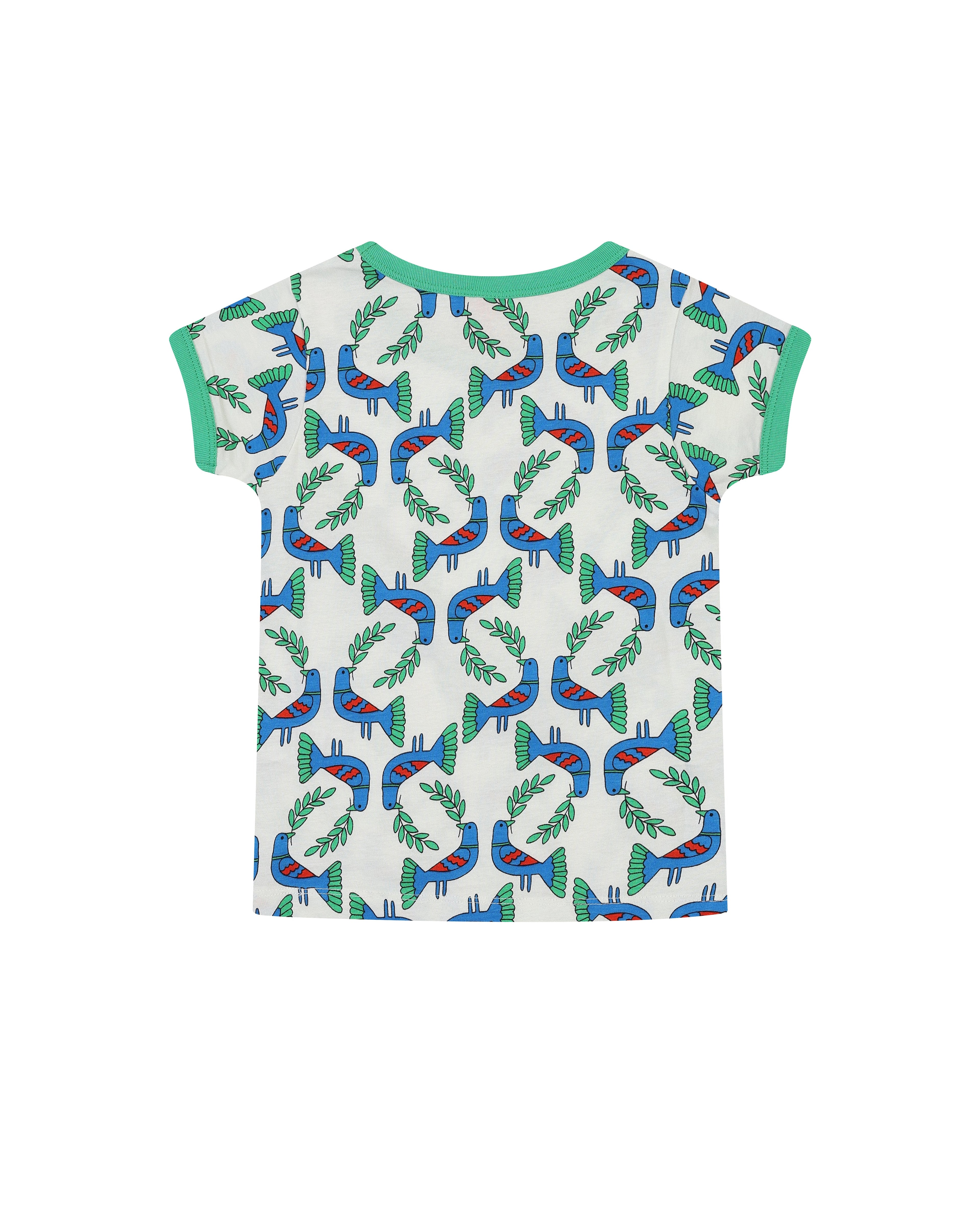 organic cotton - Cody Short Sleeve T-Shirt - Blue Bird - T-Shirt - Ameelo - baby kids clothing