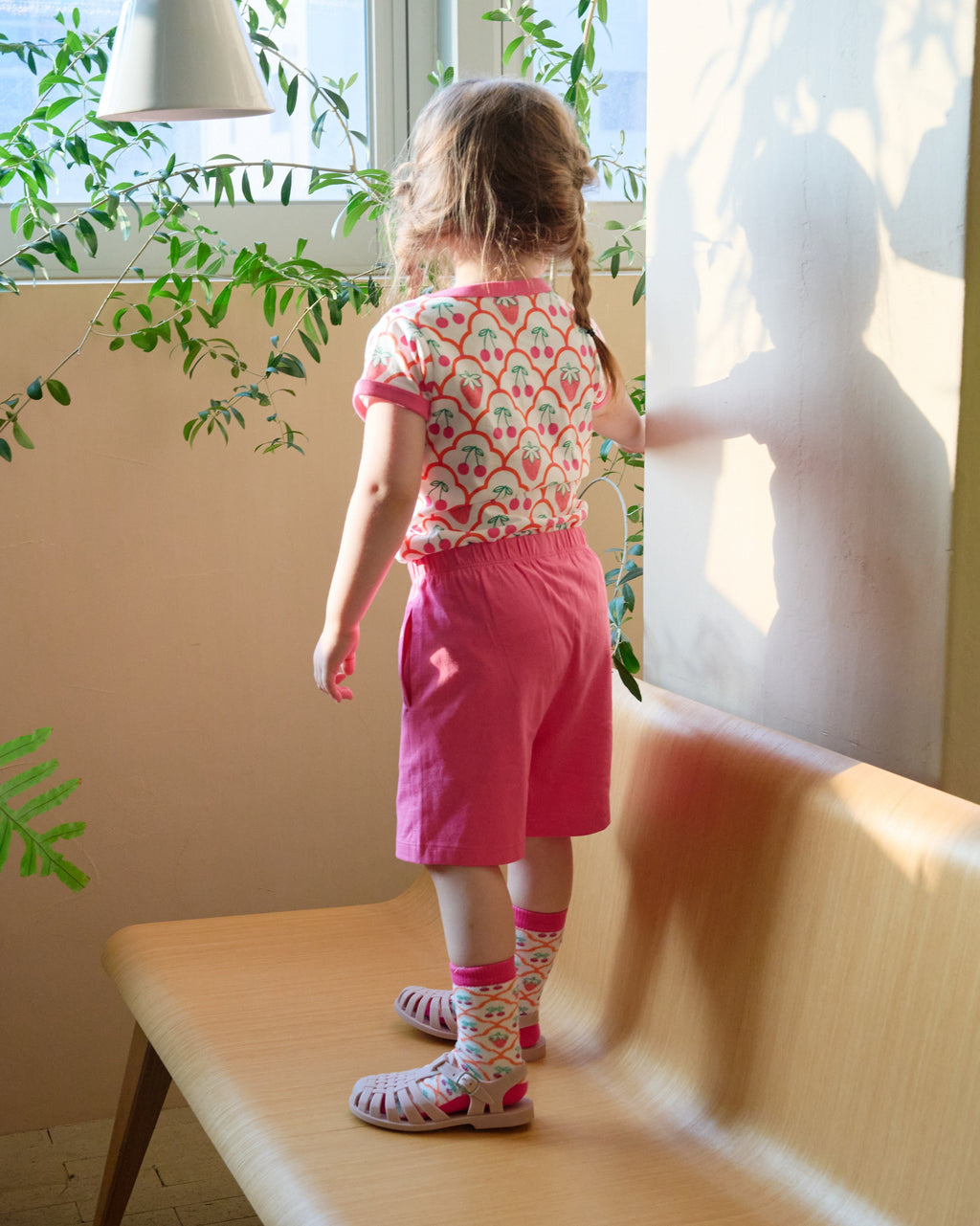 organic cotton - Cody Short Sleeve T-Shirt - Cherry Berry - T-Shirt - Ameelo - baby kids clothing