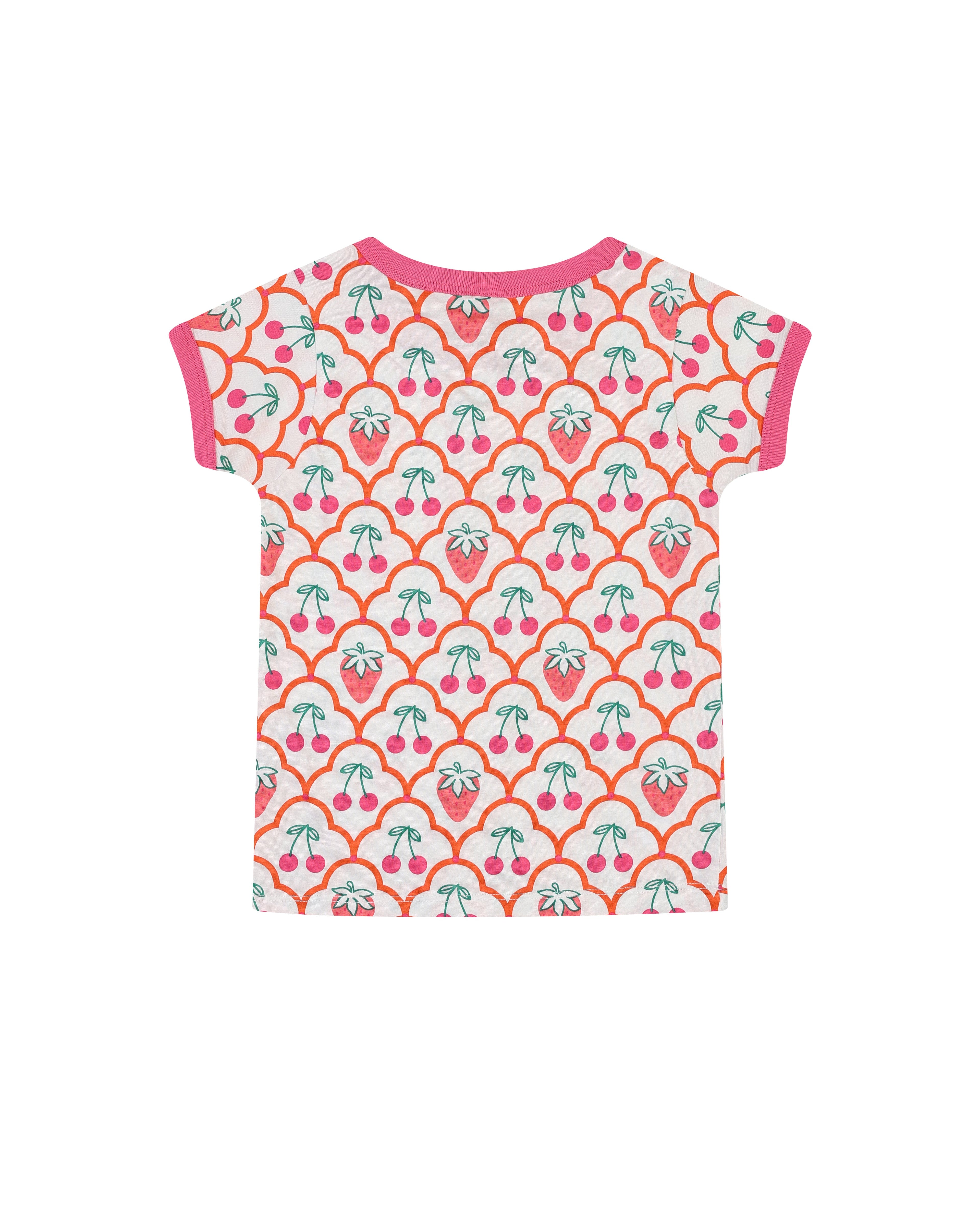 organic cotton - Cody Short Sleeve T-Shirt - Cherry Berry - T-Shirt - Ameelo - baby kids clothing