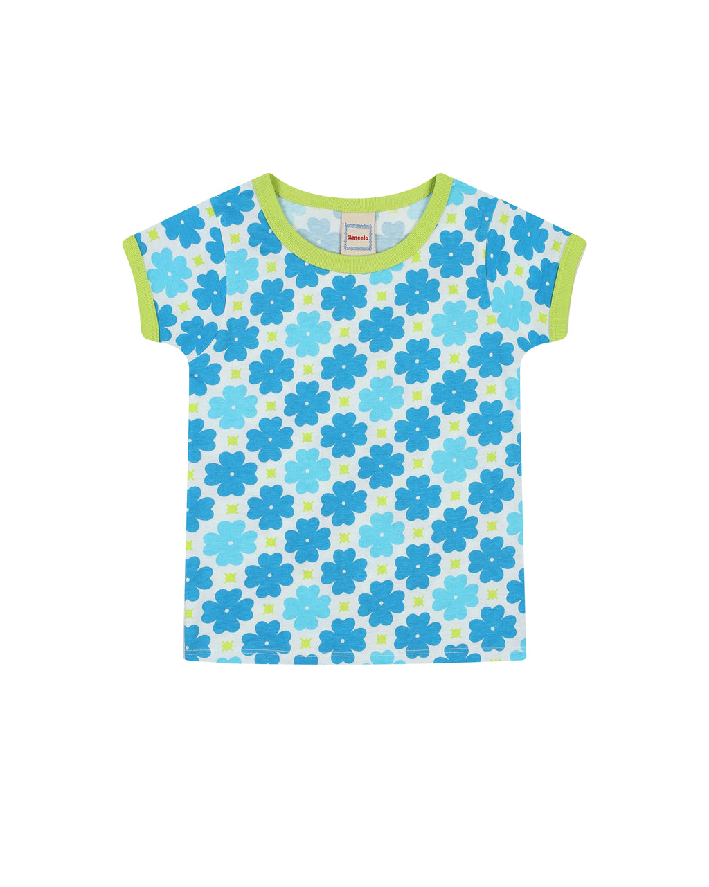 organic cotton - Cody Short Sleeve T-Shirt - Sky Clover - T-Shirt - Ameelo - baby kids clothing