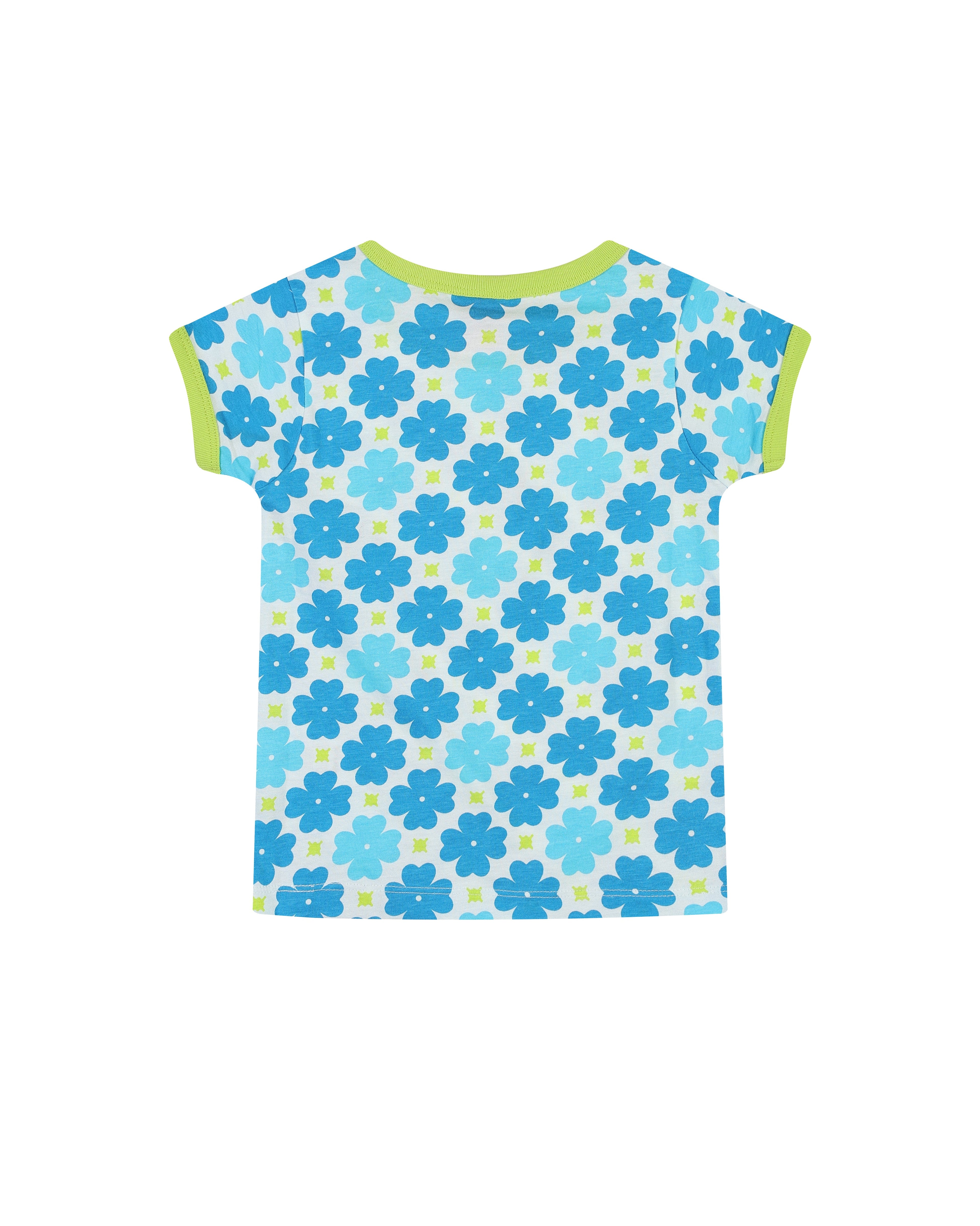organic cotton - Cody Short Sleeve T-Shirt - Sky Clover - T-Shirt - Ameelo - baby kids clothing