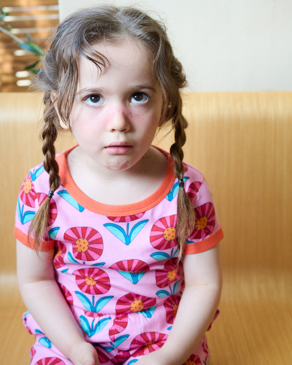 organic cotton - Cody Short Sleeve T-Shirt - Sunny Flower - T-Shirt - Ameelo - baby kids clothing