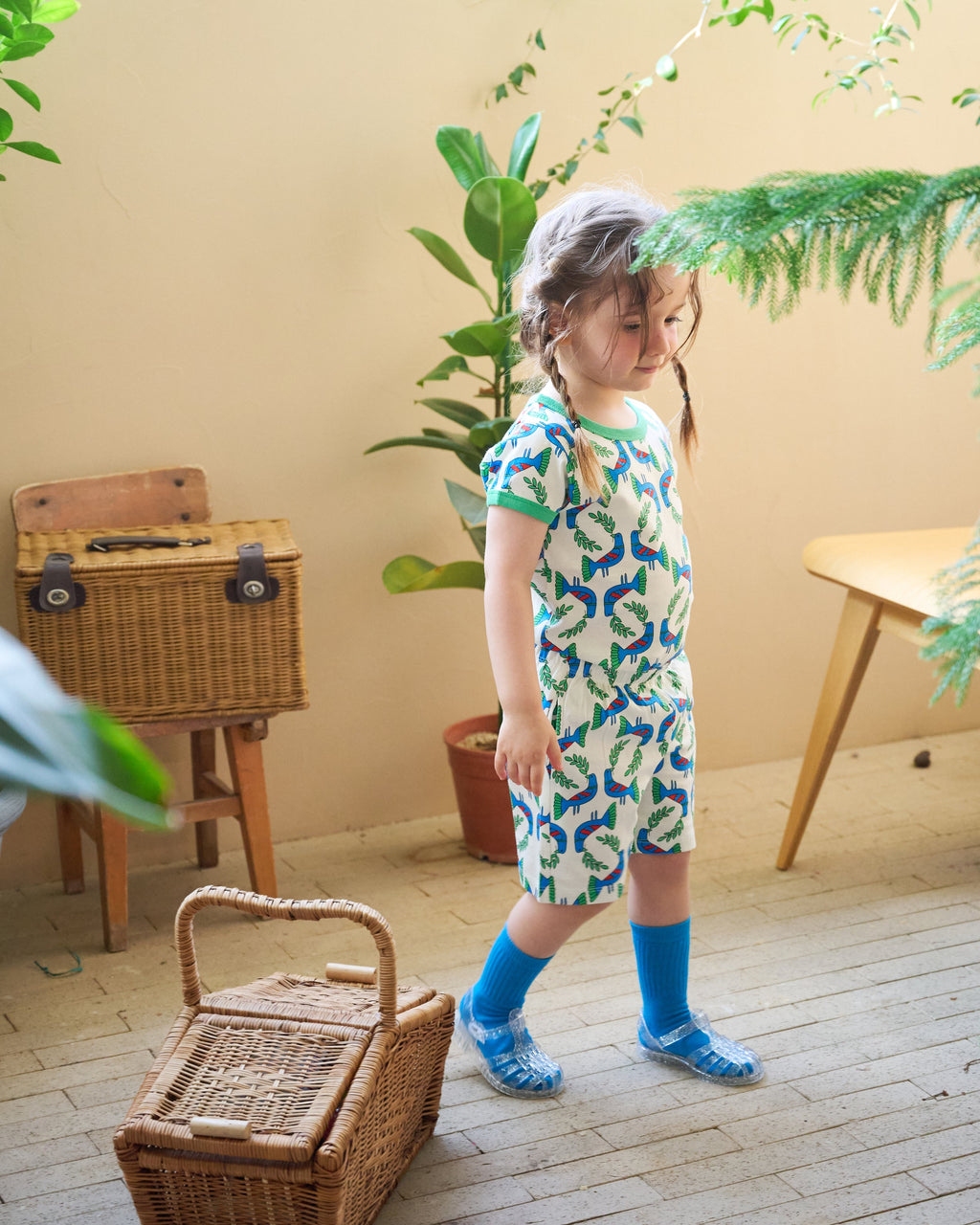 organic cotton - Cody Shorts - Blue Bird - Pants - Ameelo - baby kids clothing