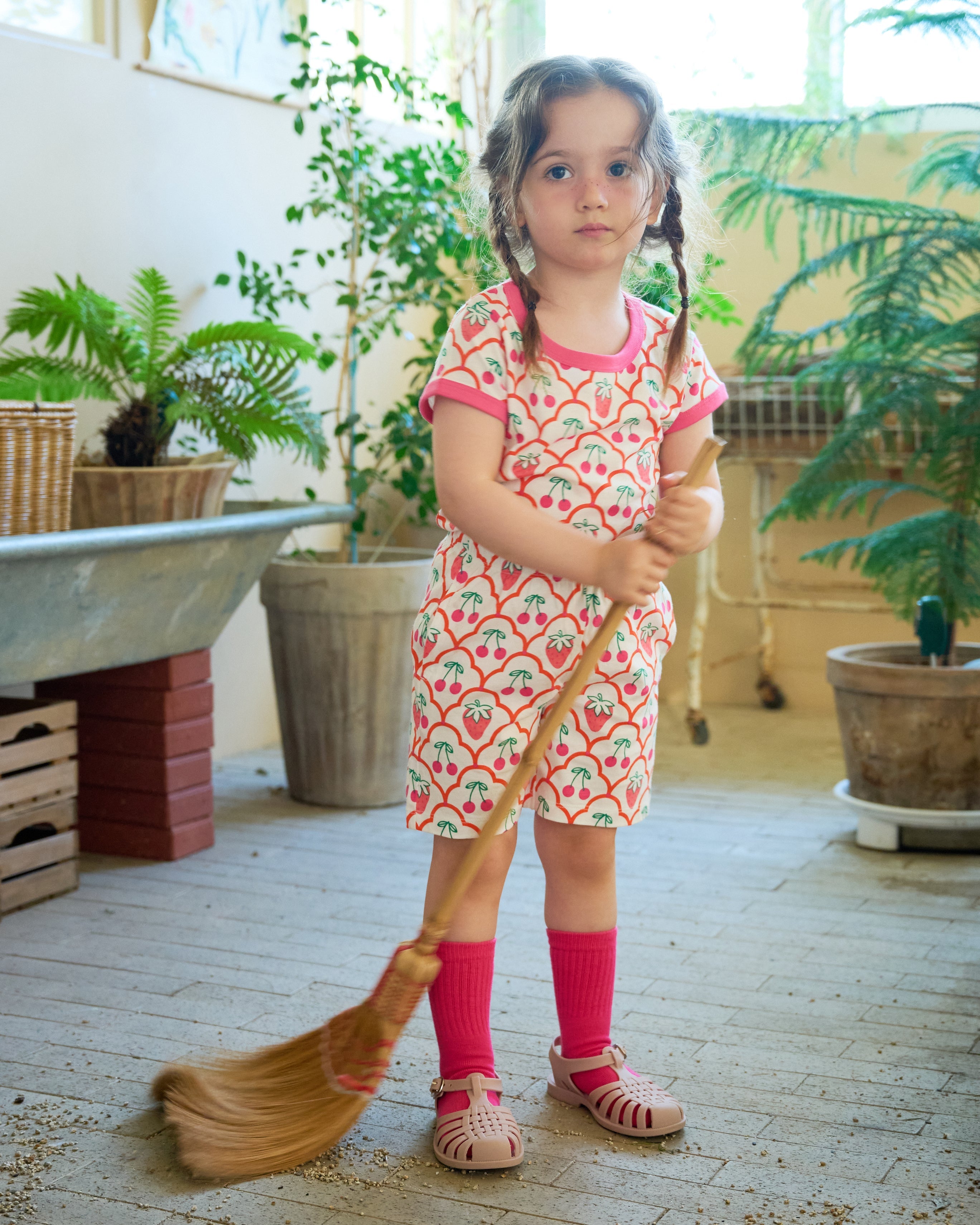 organic cotton - Cody Shorts - Cherry Berry - Pants - Ameelo - baby kids clothing