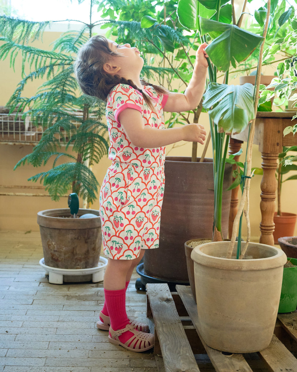 organic cotton - Cody Shorts - Cherry Berry - Pants - Ameelo - baby kids clothing