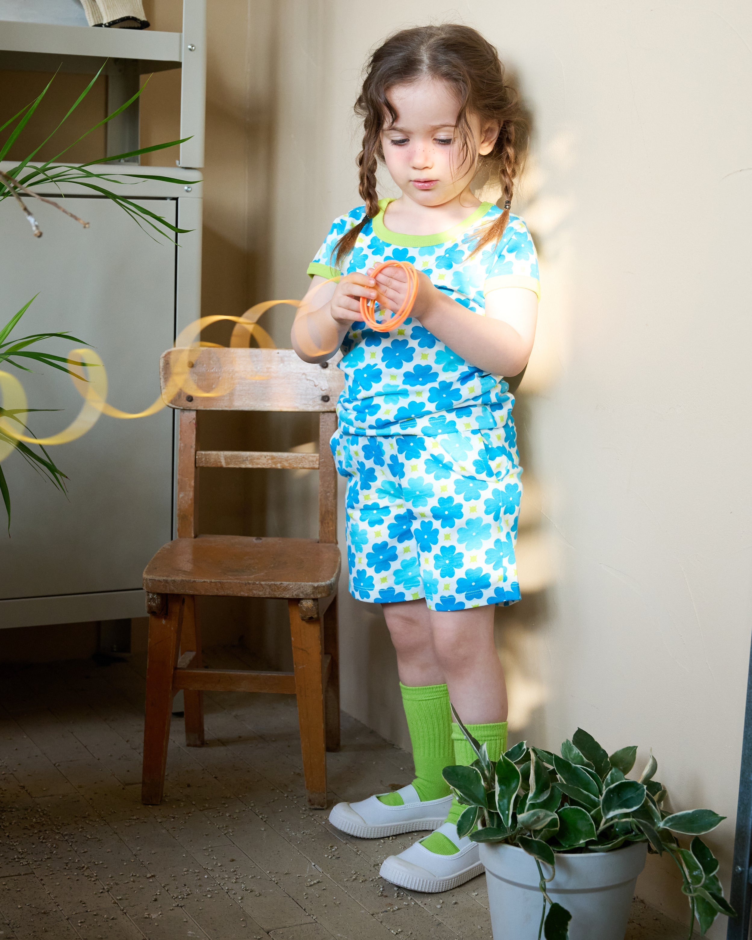 organic cotton - Cody Shorts - Sky Clover - Pants - Ameelo - baby kids clothing
