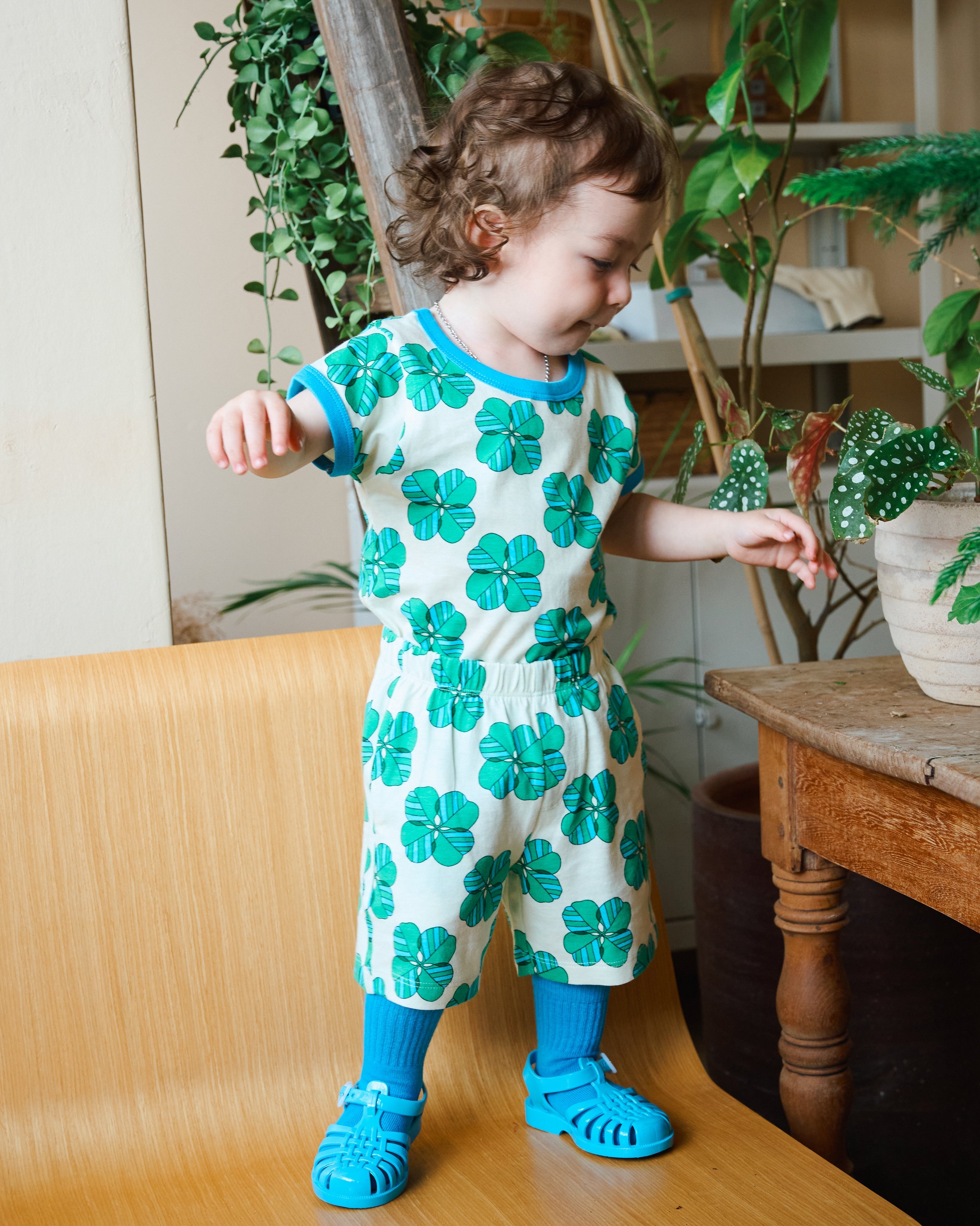 organic cotton - Cody Shorts - Spring Clover - Pants - Ameelo - baby kids clothing