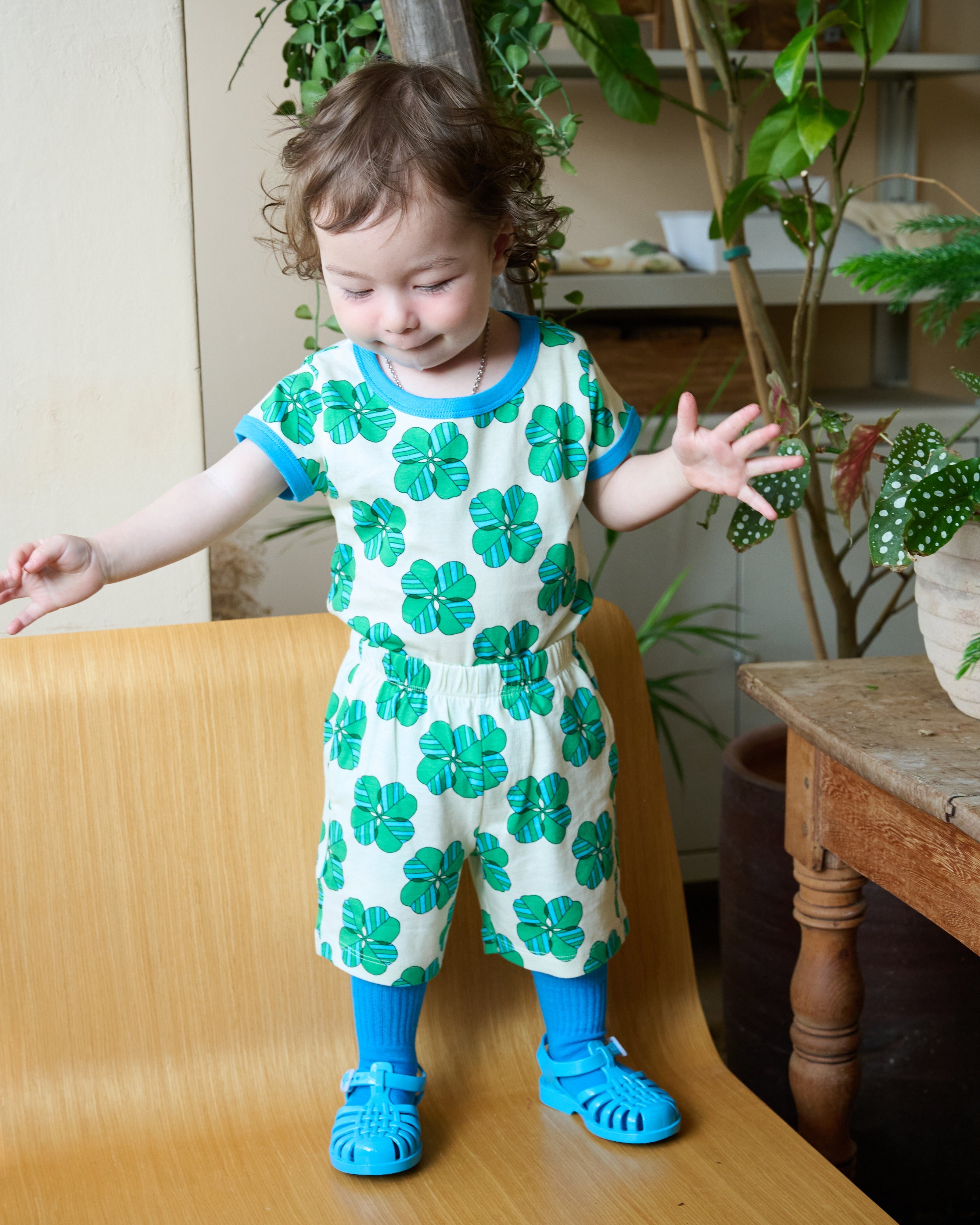 organic cotton - Cody Shorts - Spring Clover - Pants - Ameelo - baby kids clothing