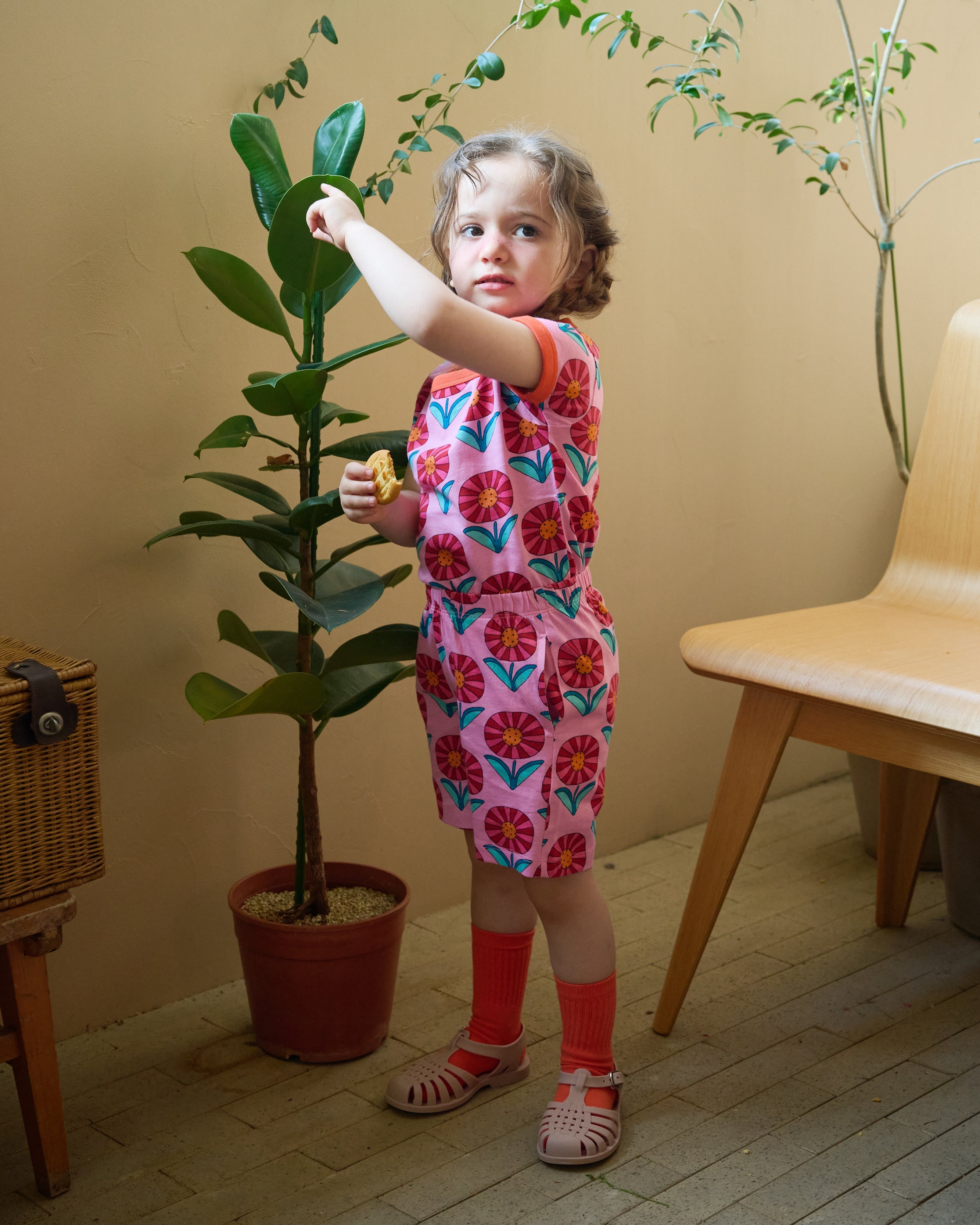 organic cotton - Cody Shorts - Sunny Flower - Pants - Ameelo - baby kids clothing