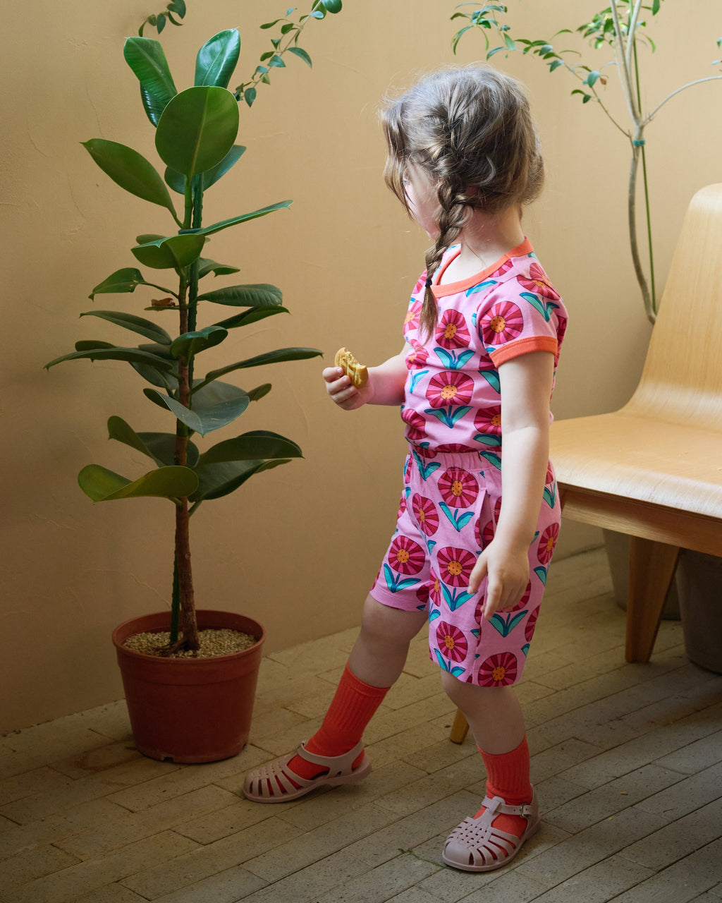 organic cotton - Cody Shorts - Sunny Flower - Pants - Ameelo - baby kids clothing
