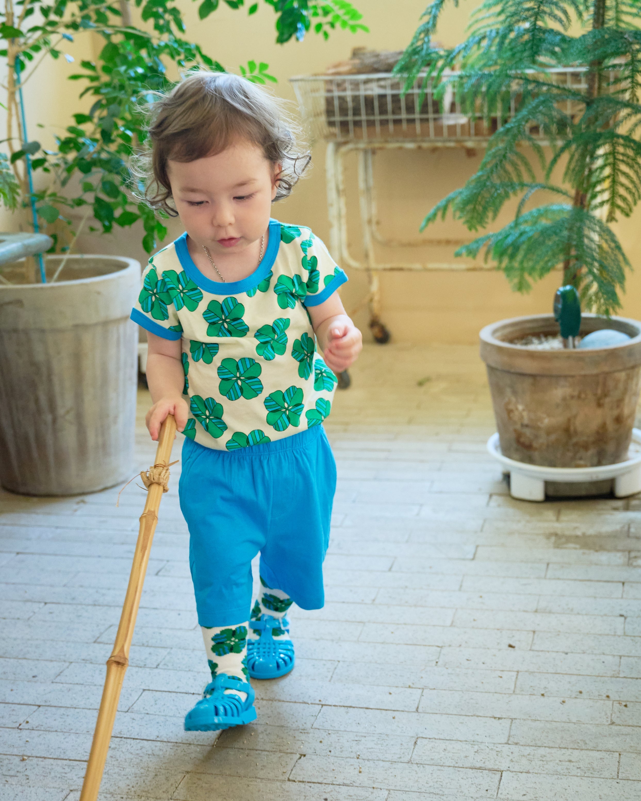 organic cotton - Jody Shorts - Blue - Pants - Ameelo - baby kids clothing