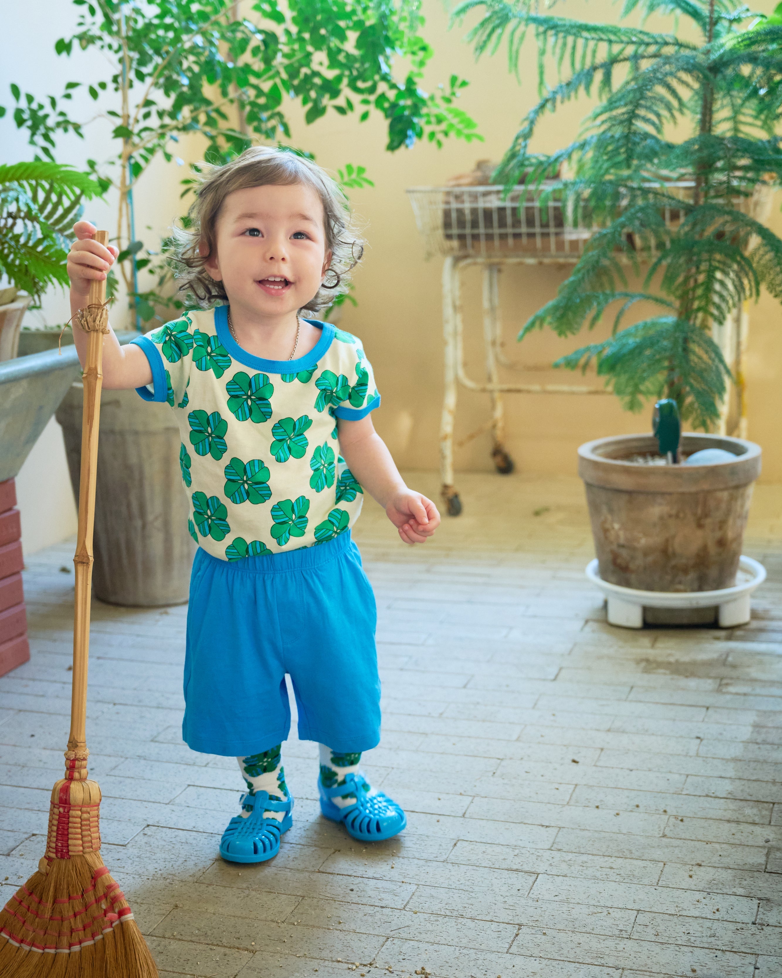 organic cotton - Jody Shorts - Blue - Pants - Ameelo - baby kids clothing