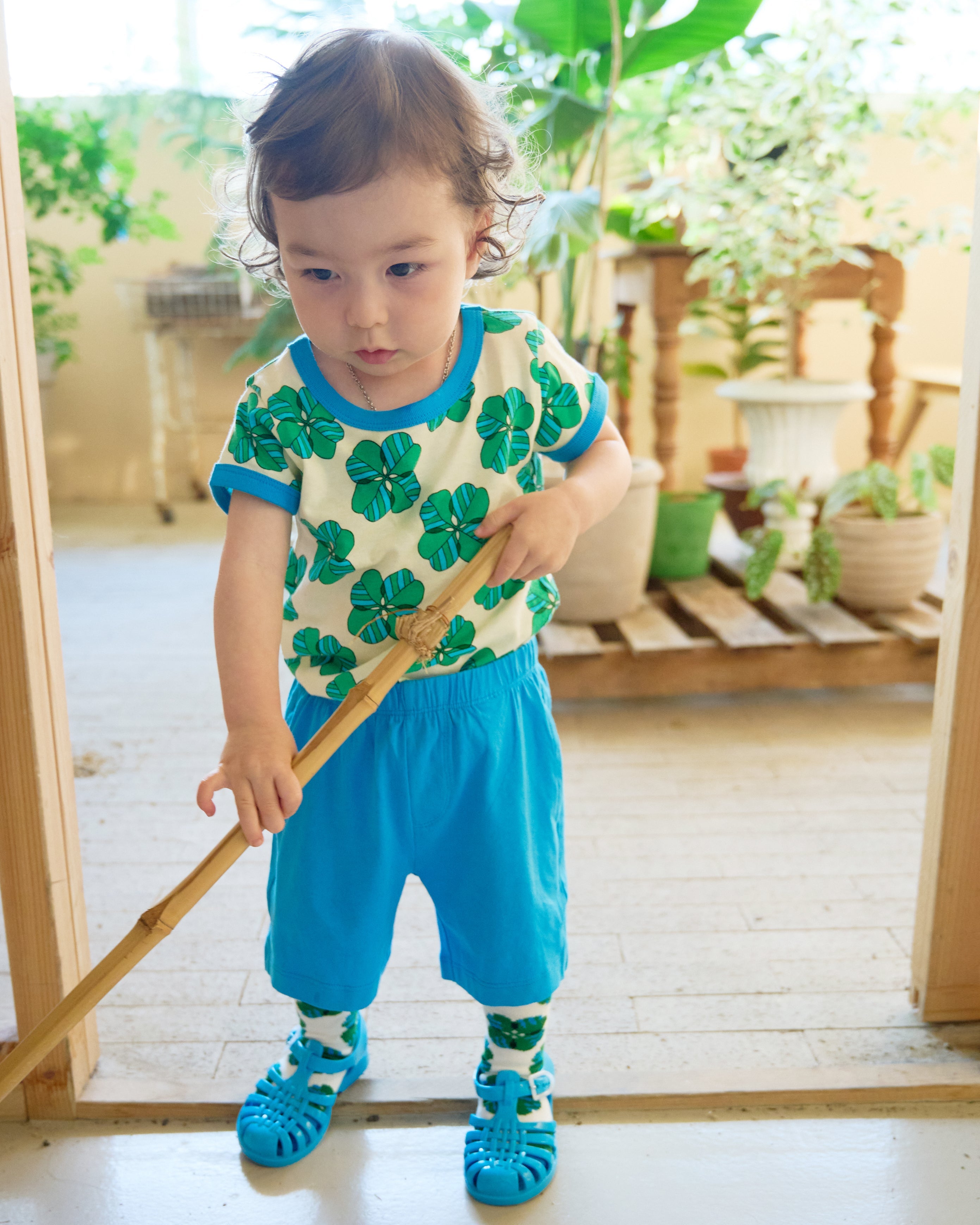 organic cotton - Jody Shorts - Blue - Pants - Ameelo - baby kids clothing