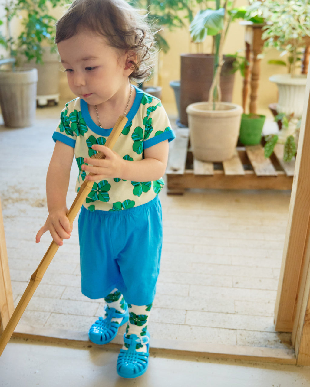 organic cotton - Jody Shorts - Blue - Pants - Ameelo - baby kids clothing