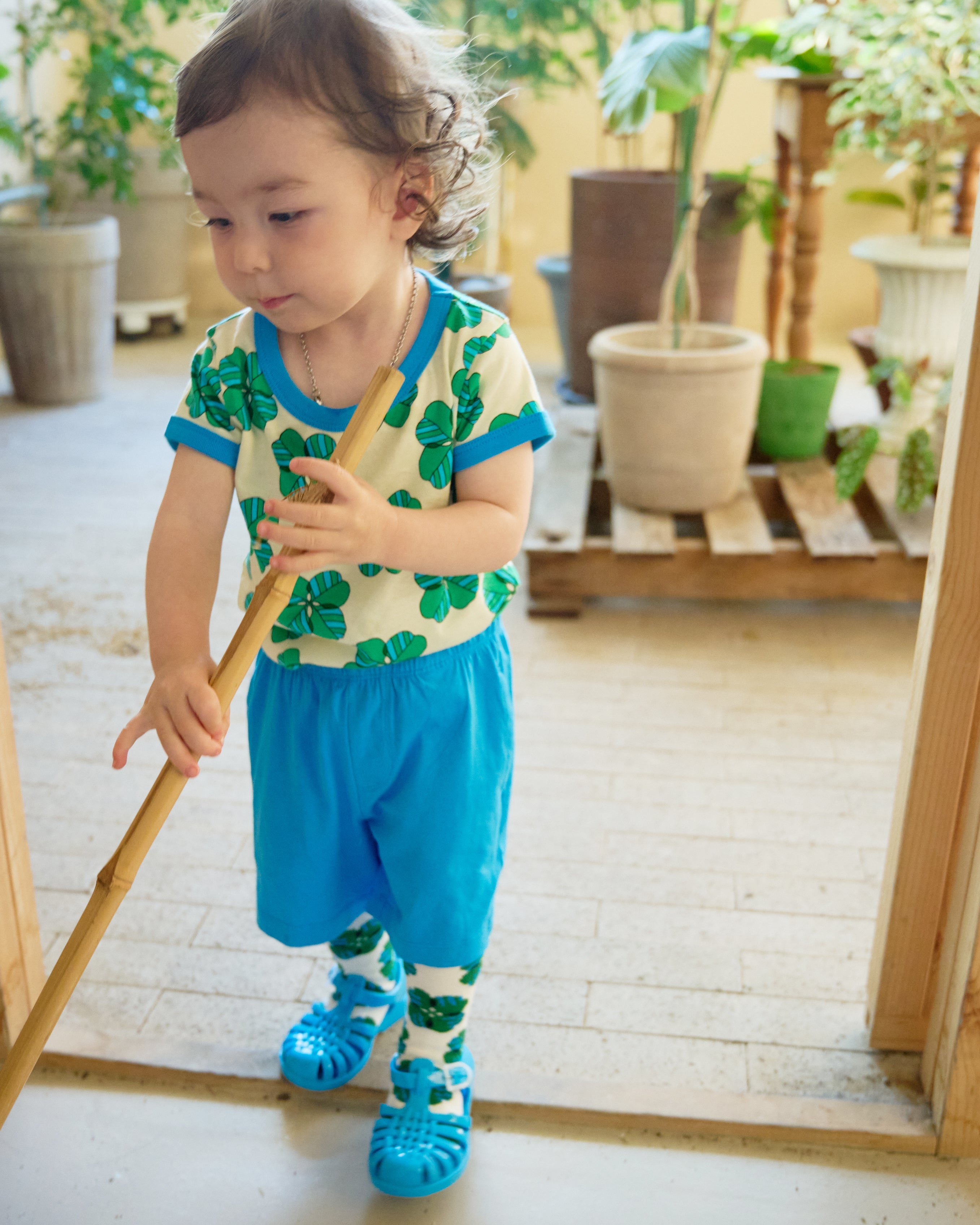 organic cotton - Jody Shorts - Blue - Pants - Ameelo - baby kids clothing