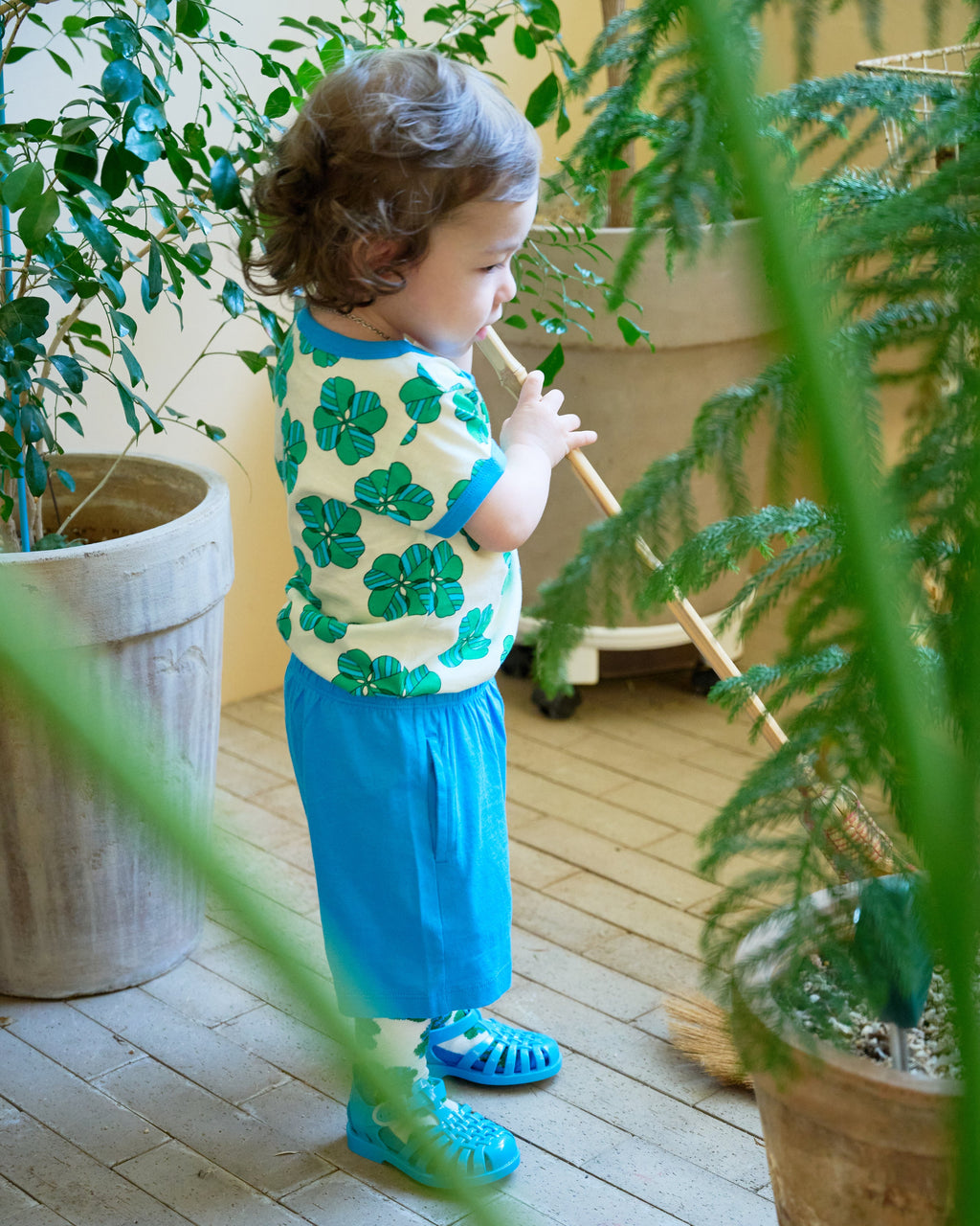organic cotton - Jody Shorts - Blue - Pants - Ameelo - baby kids clothing