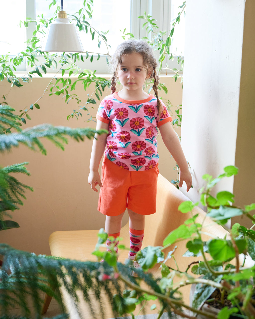 organic cotton - Jody Shorts - Orange - Pants - Ameelo - baby kids clothing