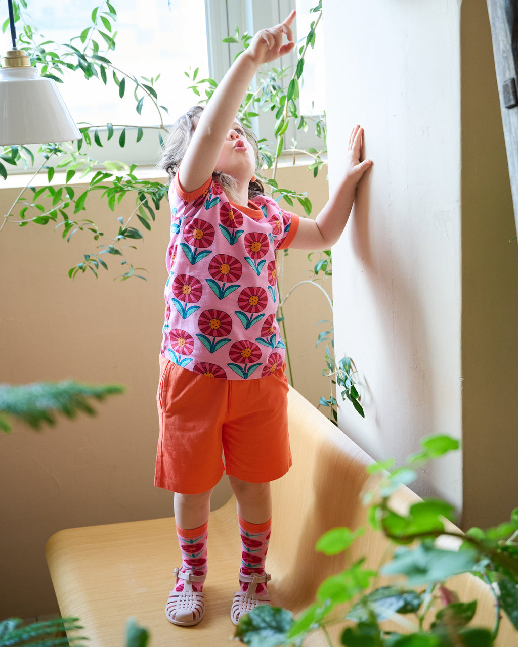 organic cotton - Jody Shorts - Orange - Pants - Ameelo - baby kids clothing